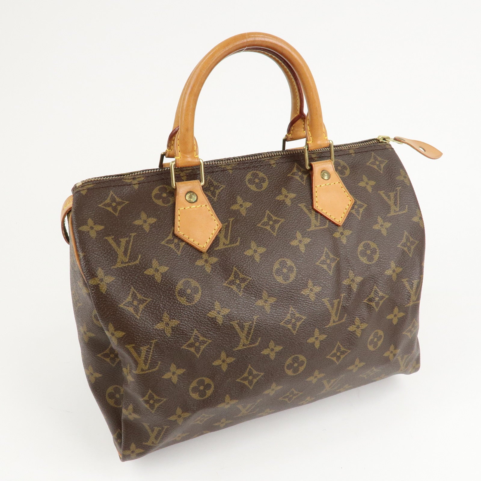 Louis Vuitton Monogram Speedy 30 Hand Bag Boston Bag M41526 Used