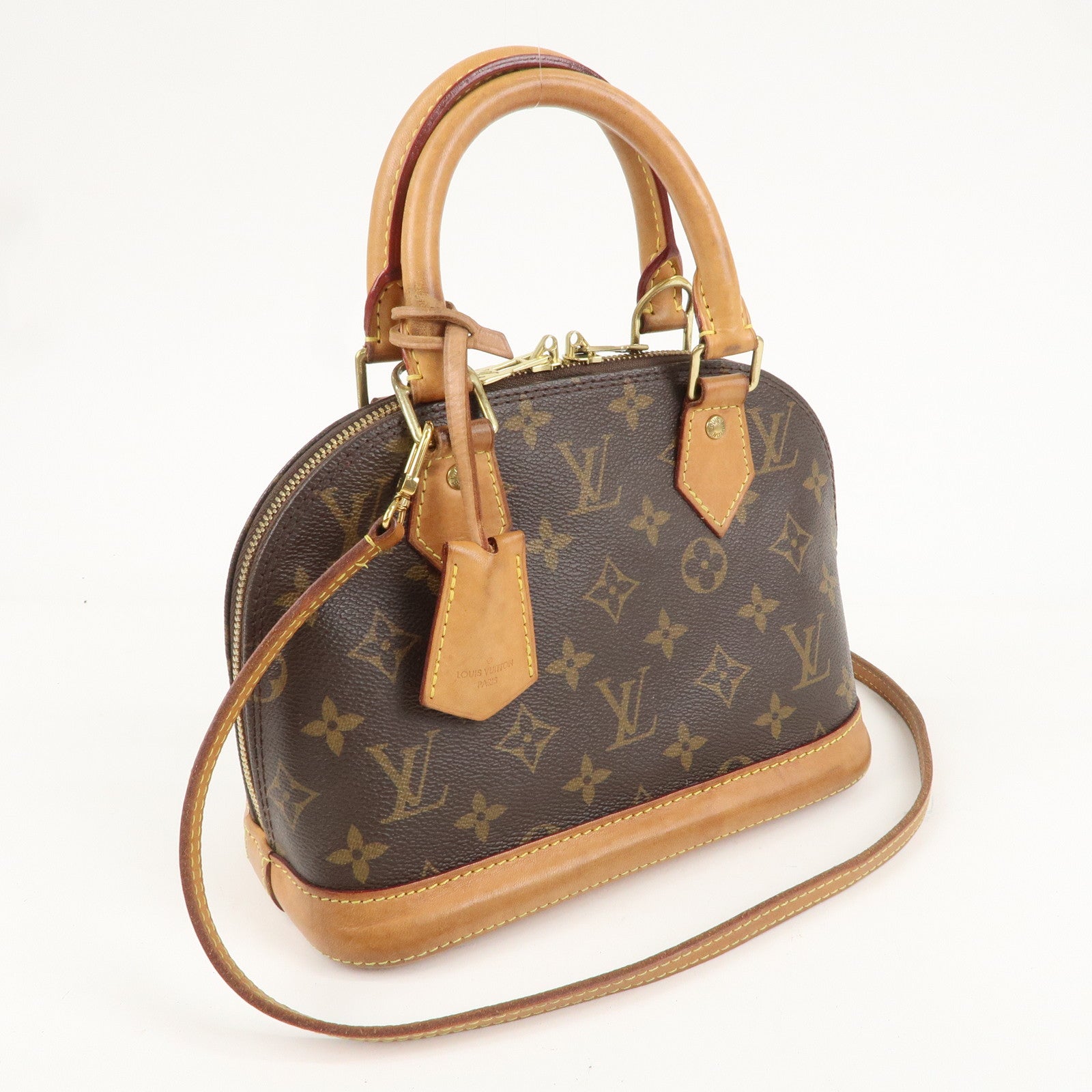 Louis Vuitton Monogram Alma BB 2 Way Hand Bag M53152