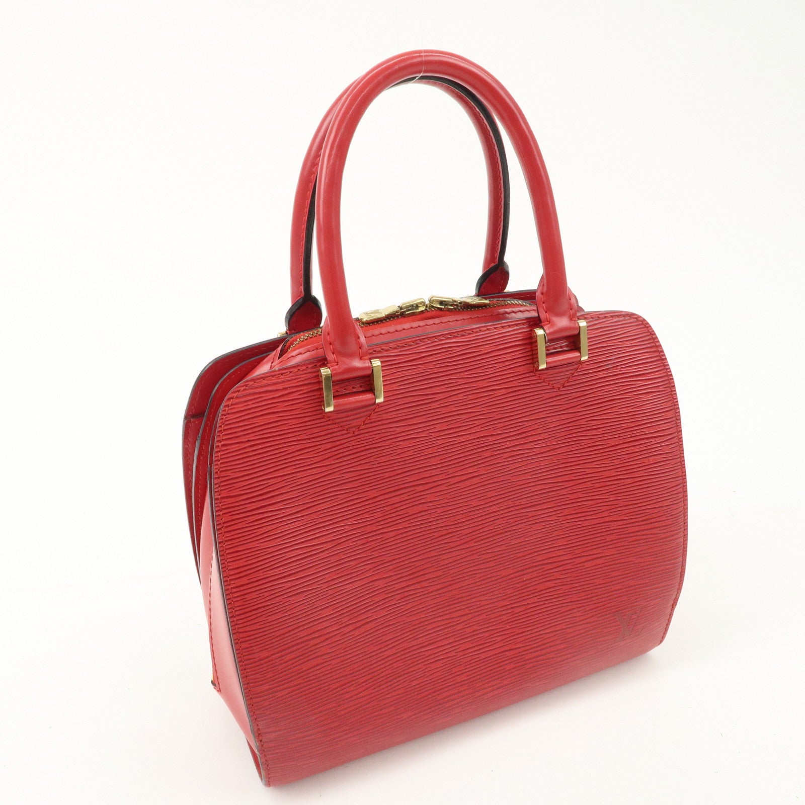 Louis Vuitton Epi Pont Neuf Hand Bag Castilian Red M52057 Used