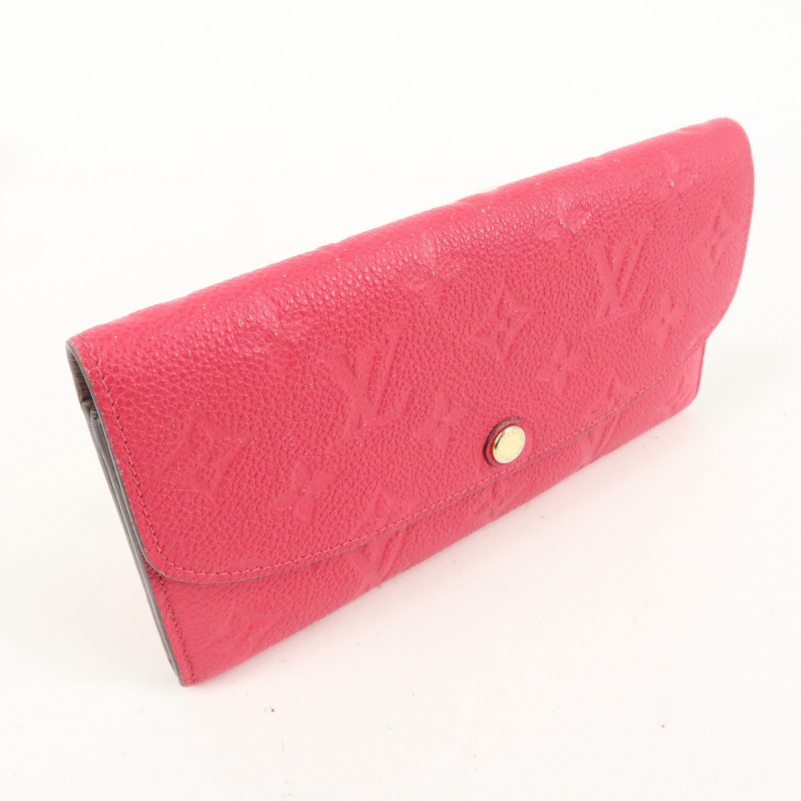 Louis Vuitton Monogram Empreinte Portefeuille Emily HotPink M62371