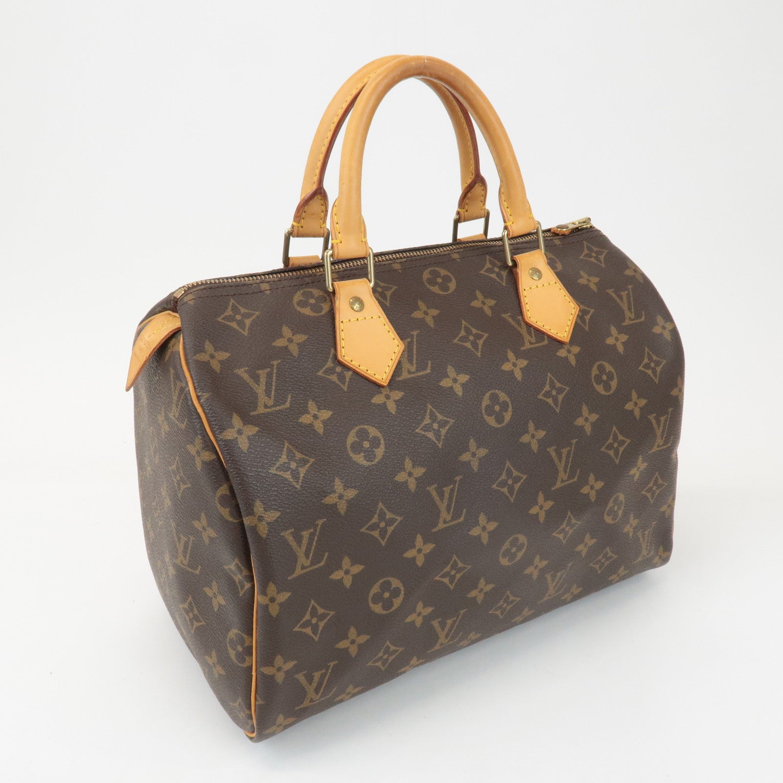 Louis Vuitton Monogram Speedy 30 Hand Bag Boston Bag M41526 Used