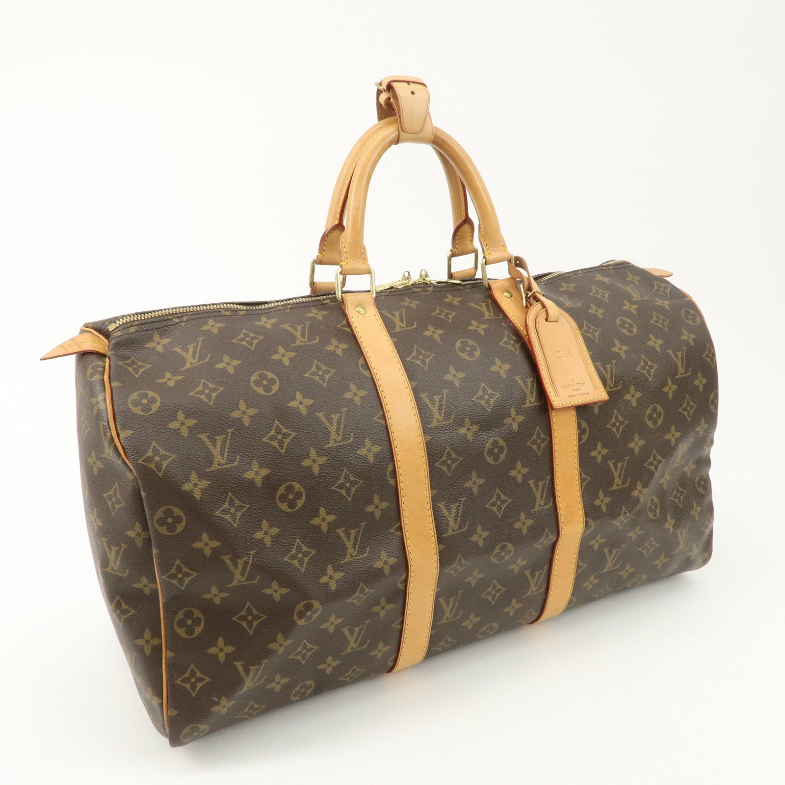 Louis Vuitton Monogram Keep All 50 Bag Boston Bag M41426 Used