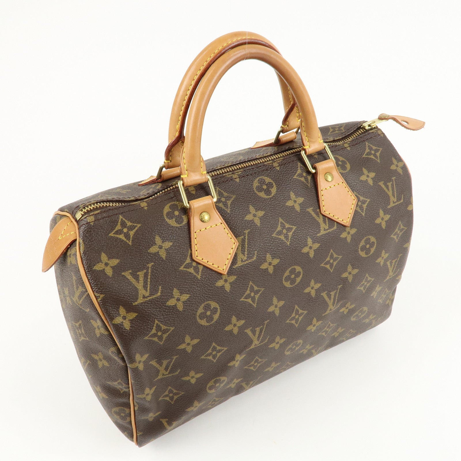 Louis Vuitton Monogram Speedy 30 Hand Bag Boston Bag M41108 Used