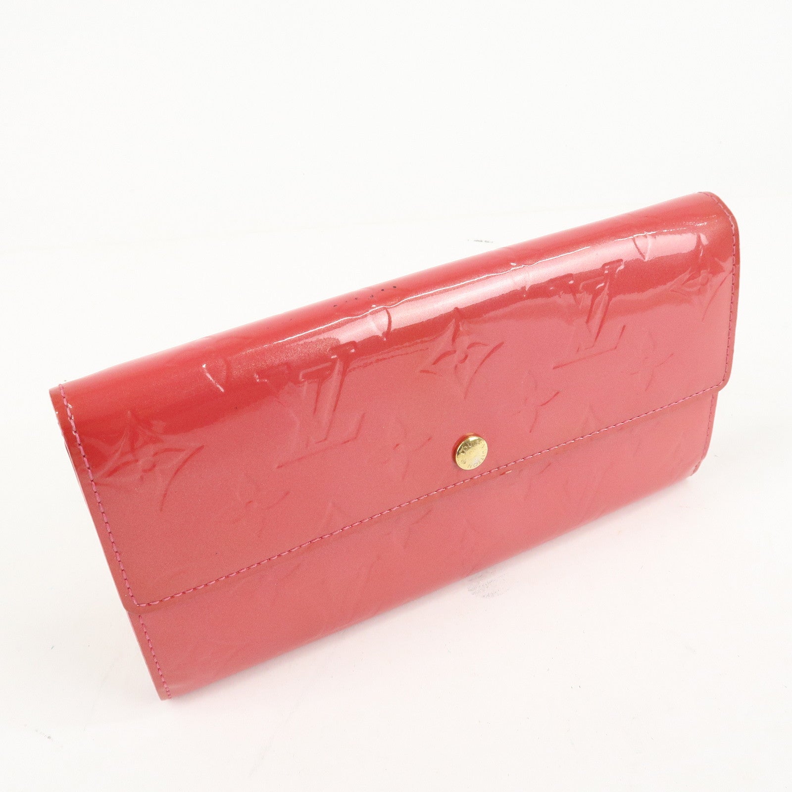 Louis Vuitton Monogram Vernis Portefeuille Sarah Framboise M9140F