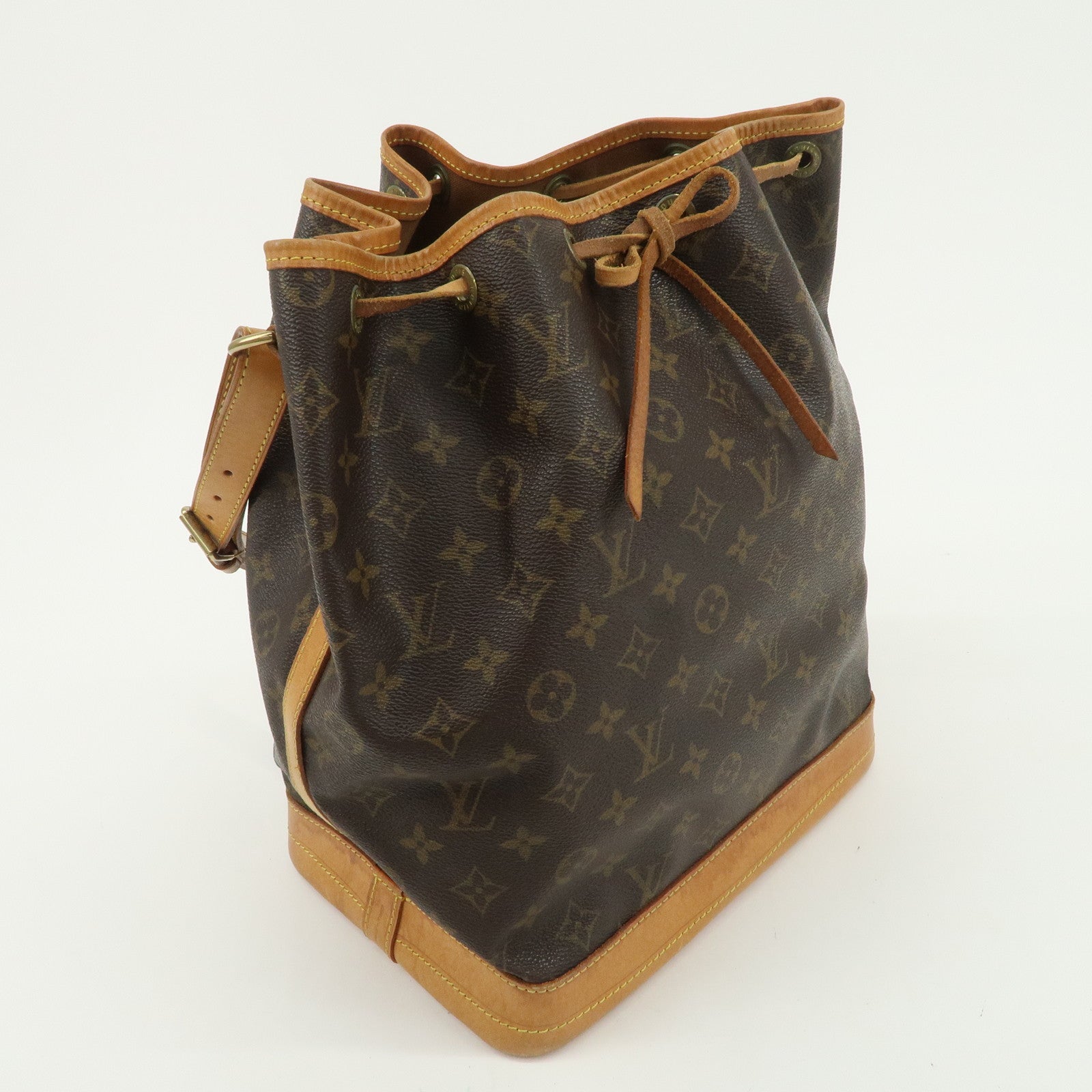 Louis Vuitton Monogram Noe Shoulder Bag Hand Bag Brown M42224 Used