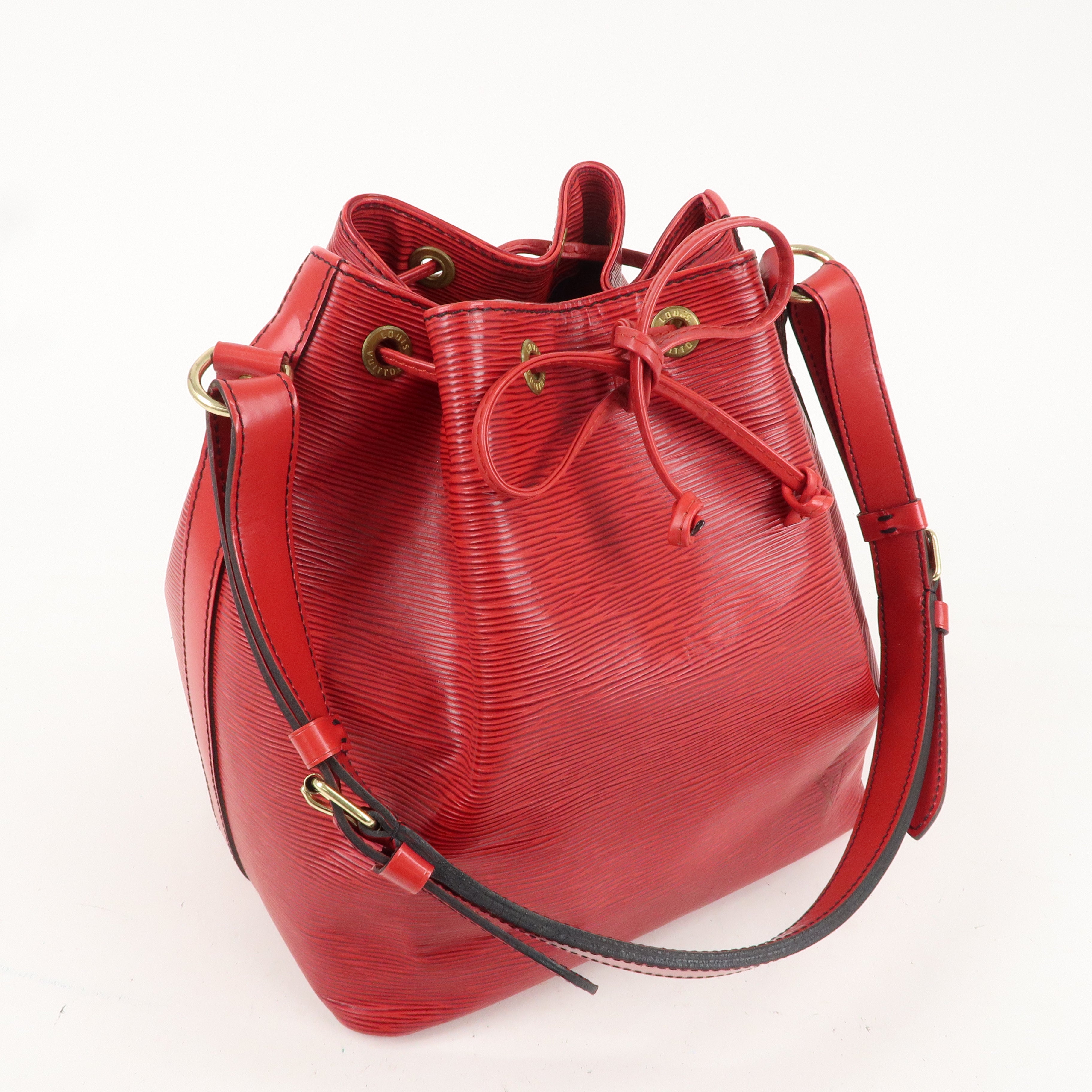 Louis Vuitton Epi Petit Noe Shoulder Bag Castilian Red M44107