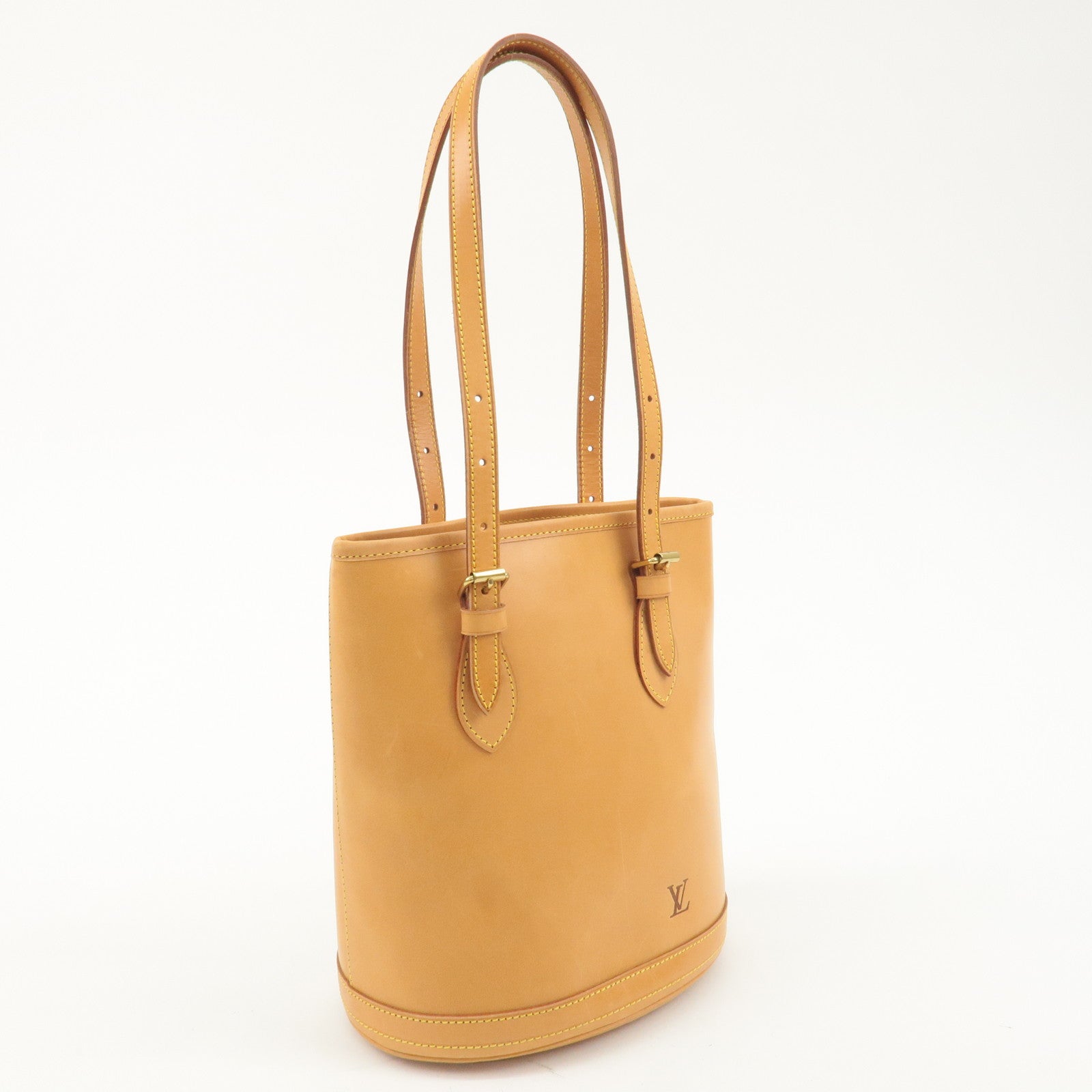 Louis Vuitton Nomad Bucket PM Hand Bag Tote Bag Natural M85001