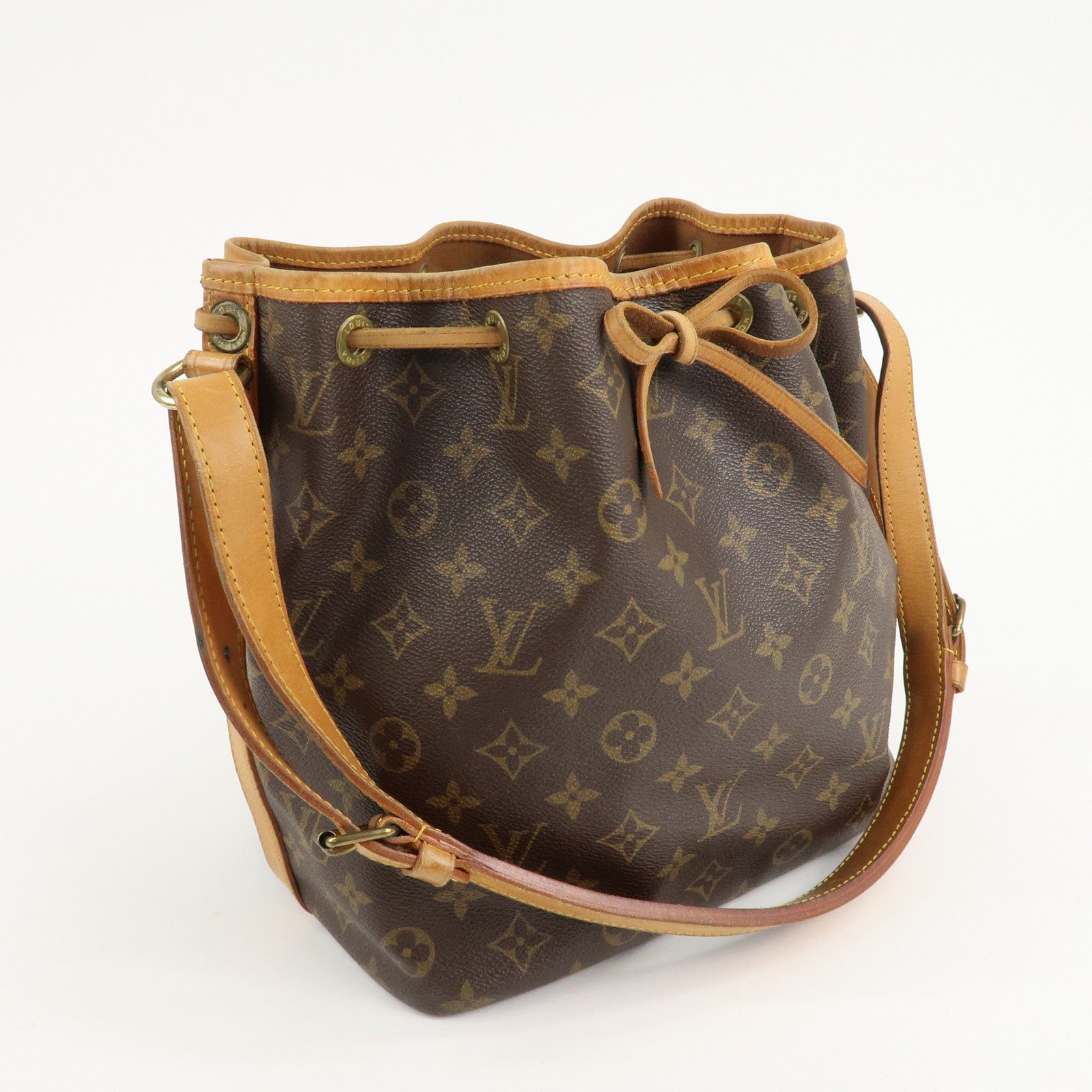 Louis Vuitton Monogram Petit Noe Shoulder Bag Brown M42226 Used