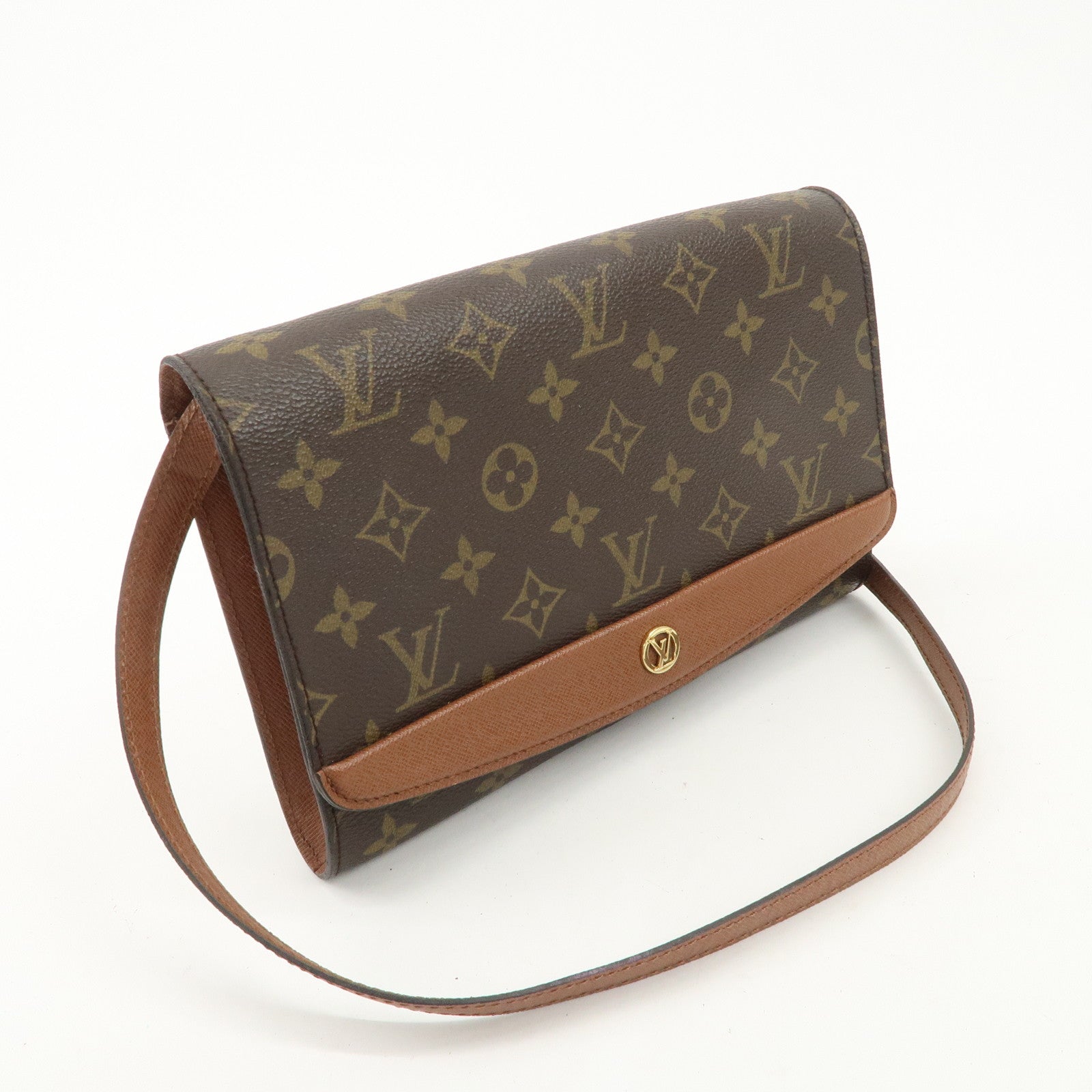 Louis Vuitton Monogram Bordeaux Shoulder Bag Hand Bag M51798 Used