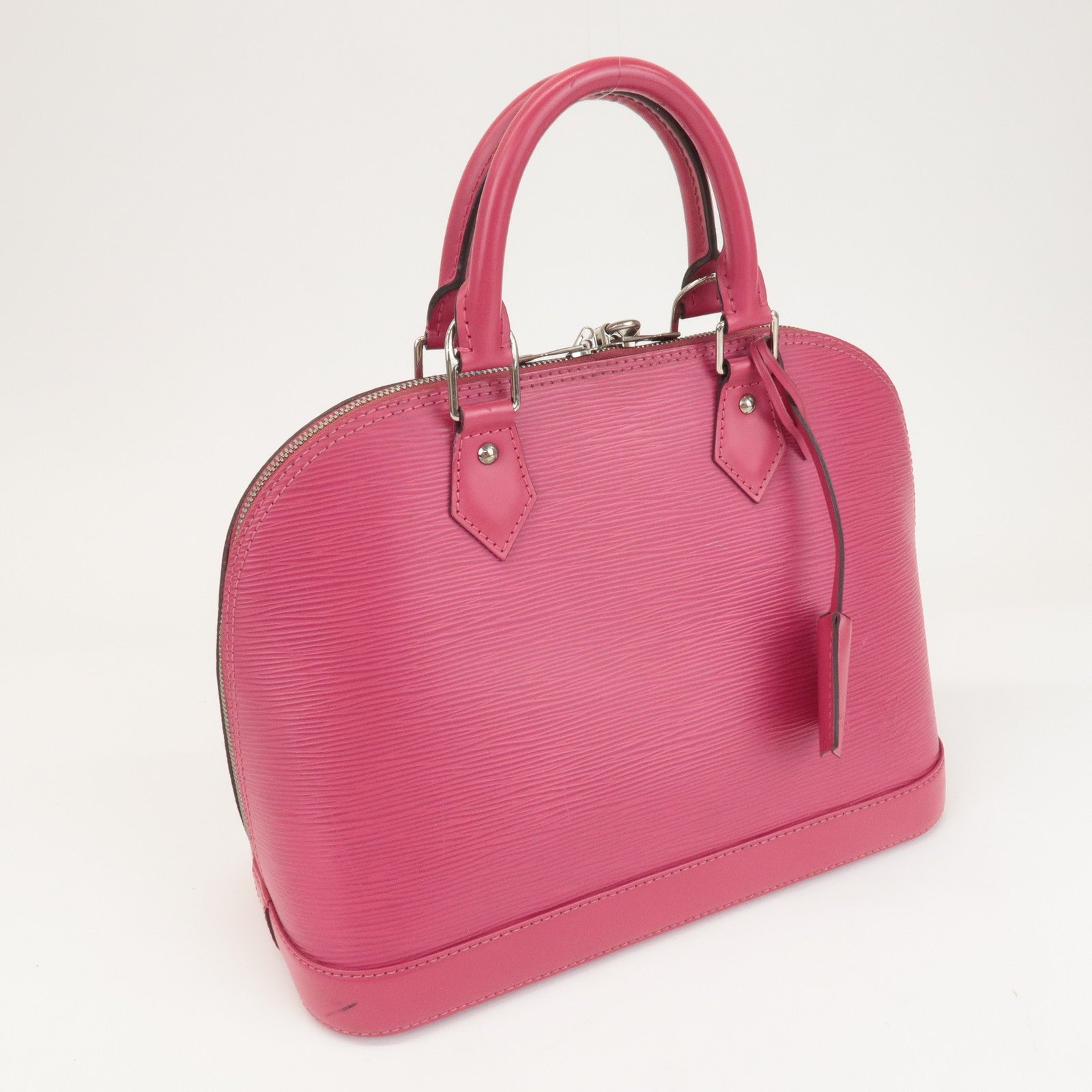 Louis Vuitton Epi Alma PM Hand Bag Fuchsia Pink M40490 Used