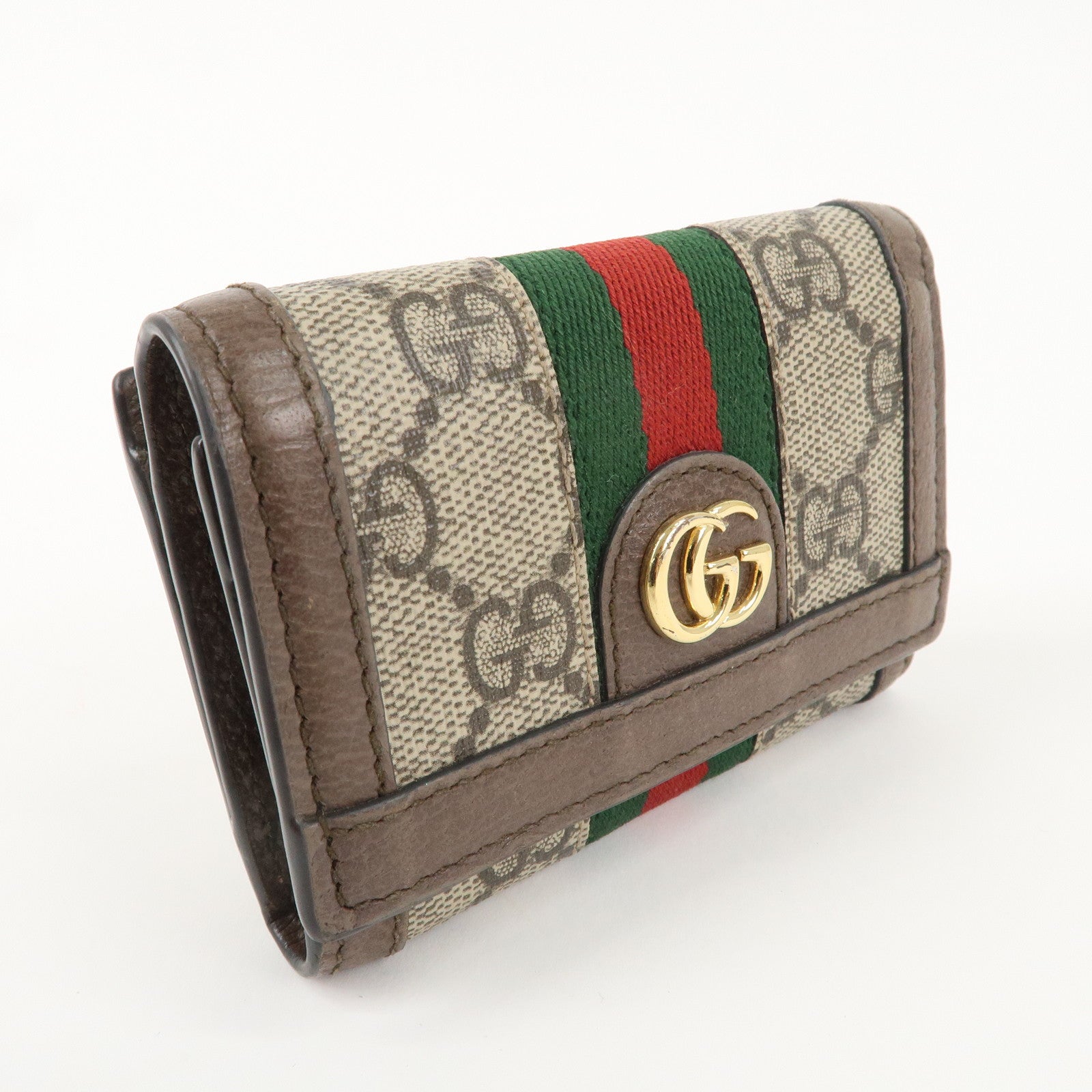 GUCCI Ophidia GG Supreme Leather Trifold Wallet 644334