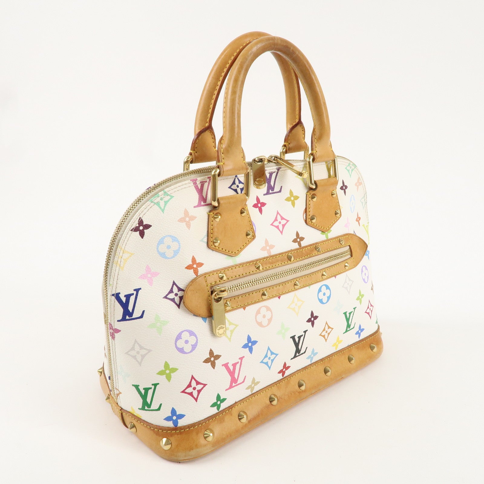 Louis Vuitton Monogram Multi Color Alma PM Hand Bag Blanc M92647