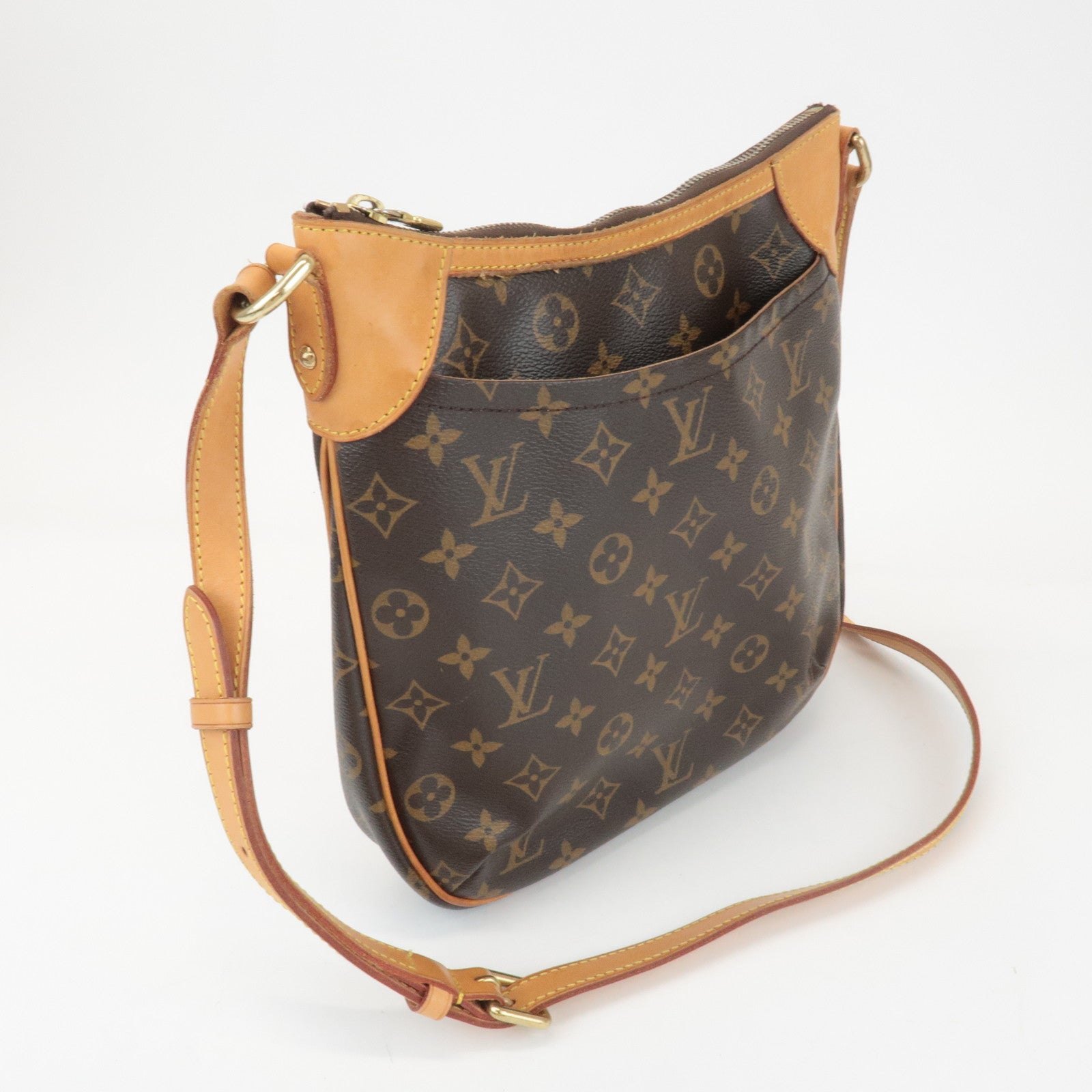 Louis Vuitton Monogram Odeon PM Shoulder Bag Brown M56390 Used