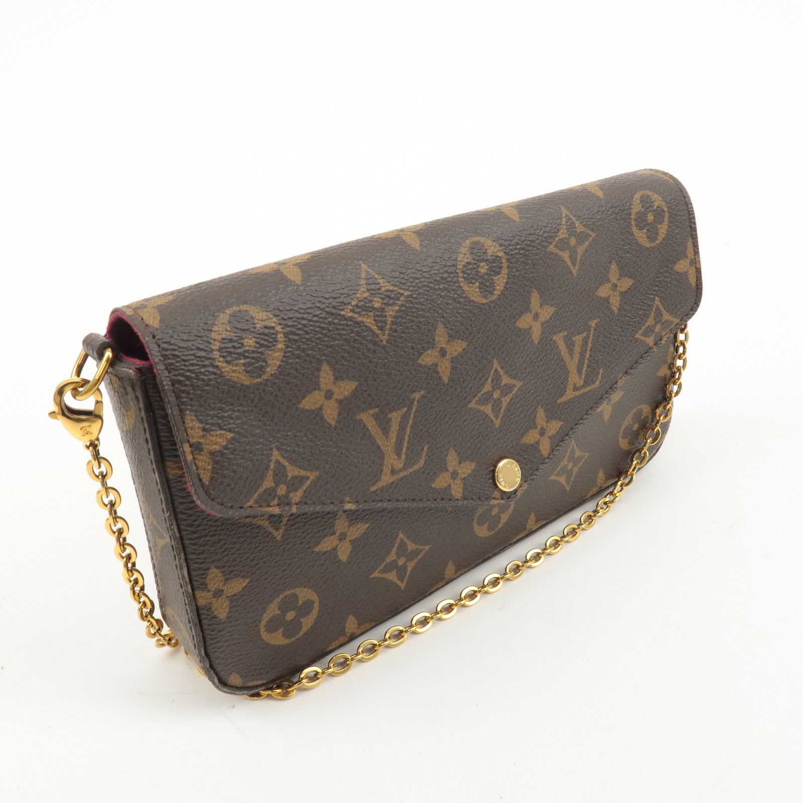 Louis Vuitton Monogram Pochette Félicie Shoulder Bag Brown M61276