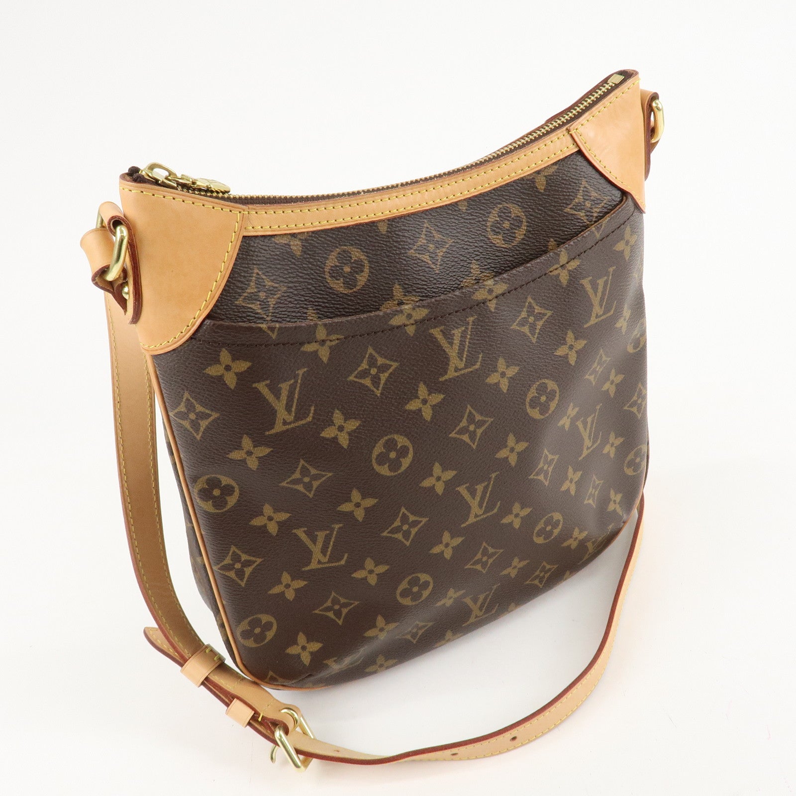 Louis Vuitton Monogram Odeon PM Shoulder Bag Brown M56390 Used