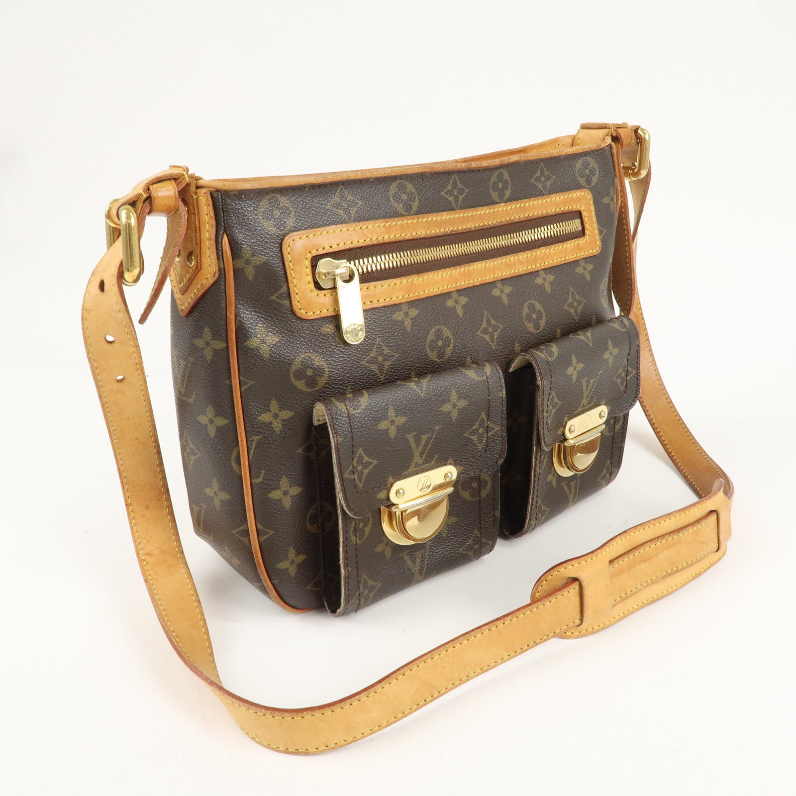 Louis Vuitton Monogram Hudson GM Shoulder Bag M40045