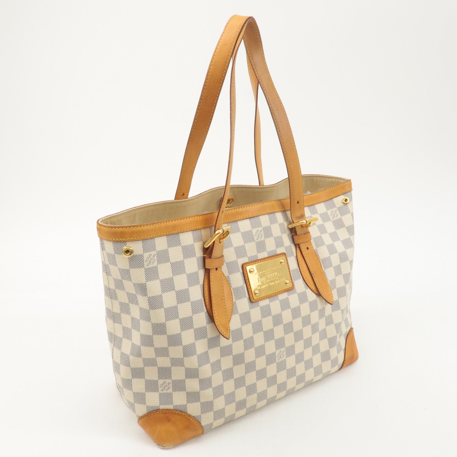 Louis Vuitton Damier Azur Hampstead MM Tote Bag N51206