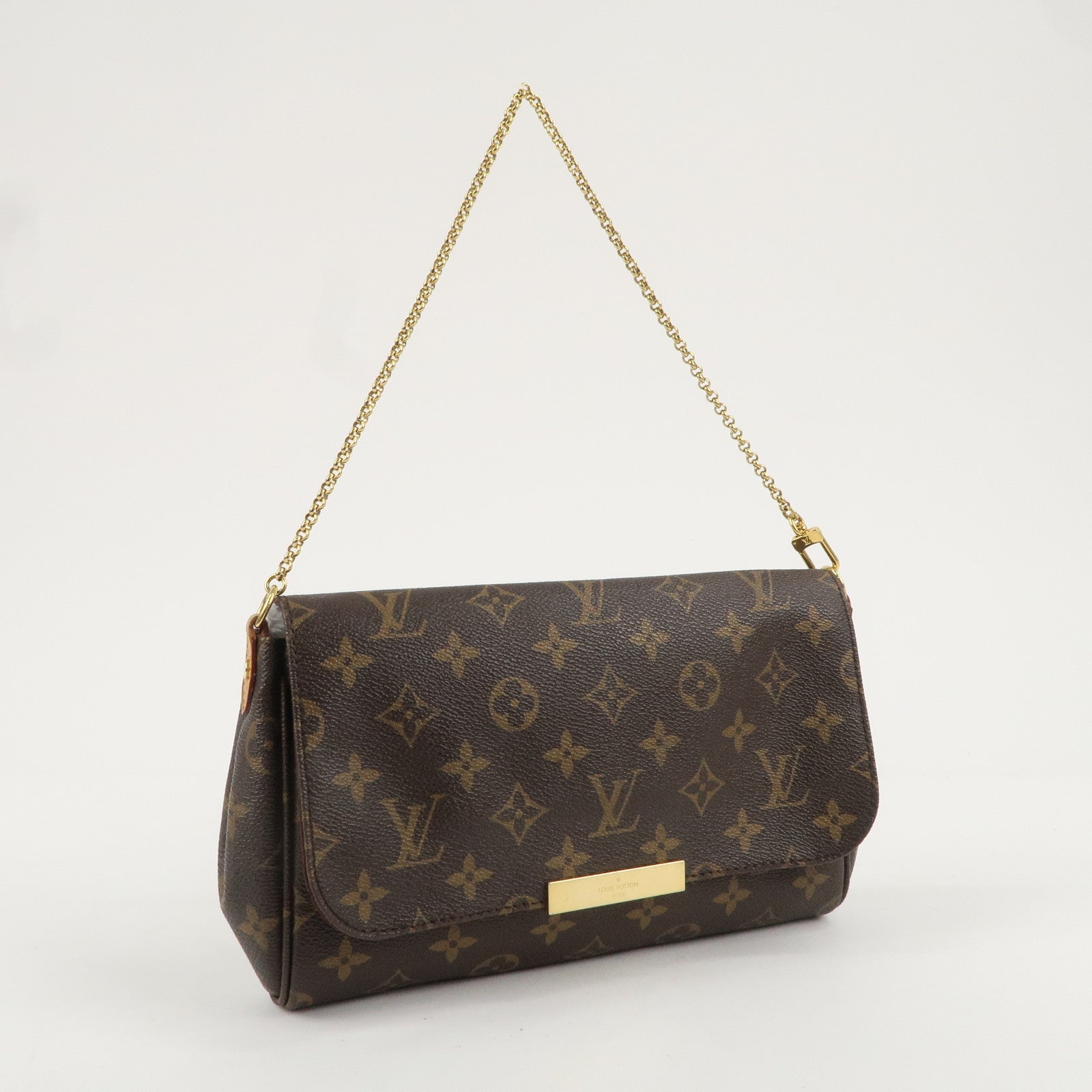 Louis Vuitton Monogram Favorite MM Hand Bag Brown M40718