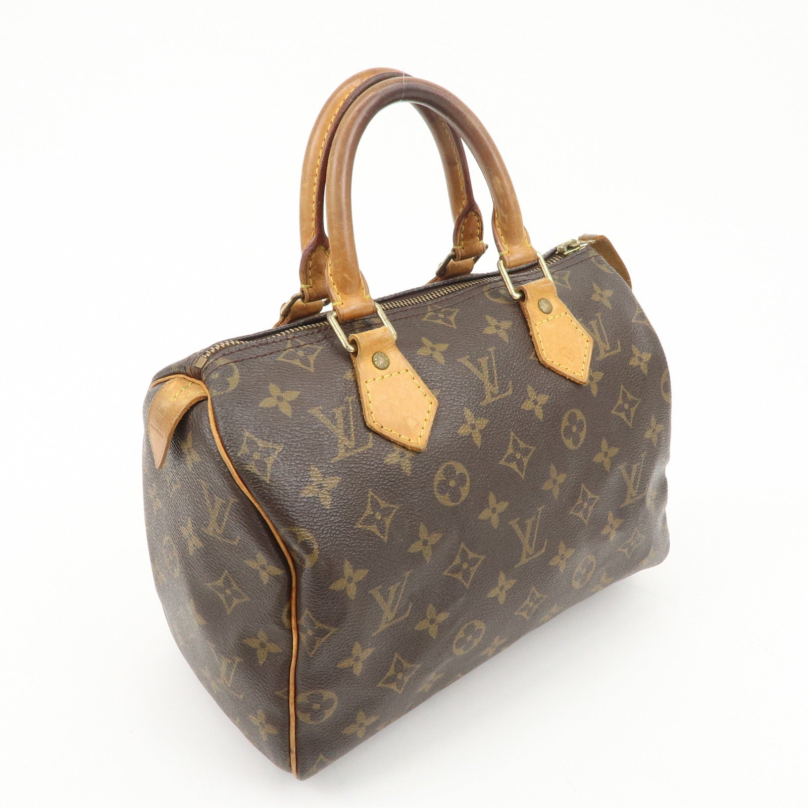 Louis Vuitton Monogram Speedy 25 Hand Bag Boston Bag M41528 Used