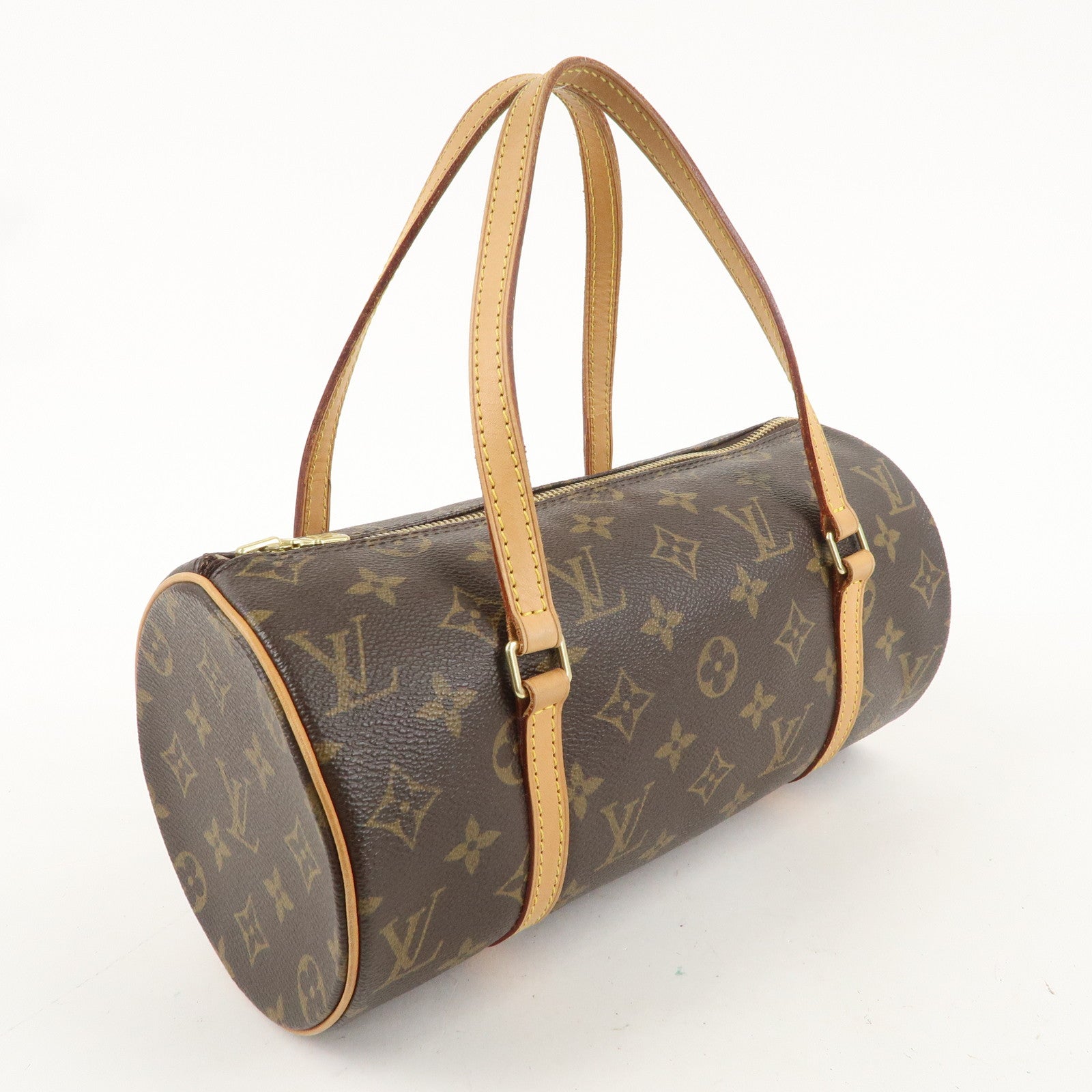 Louis Vuitton Monogram Papillon 26 Hand Bag 
Pouch Brown M51386