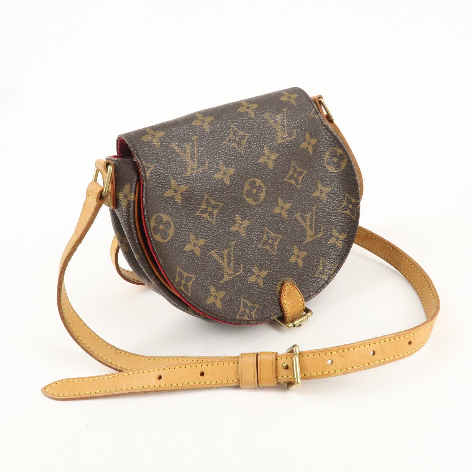 Louis Vuitton Monogram Tamburan Shoulder Bag Brown M51179