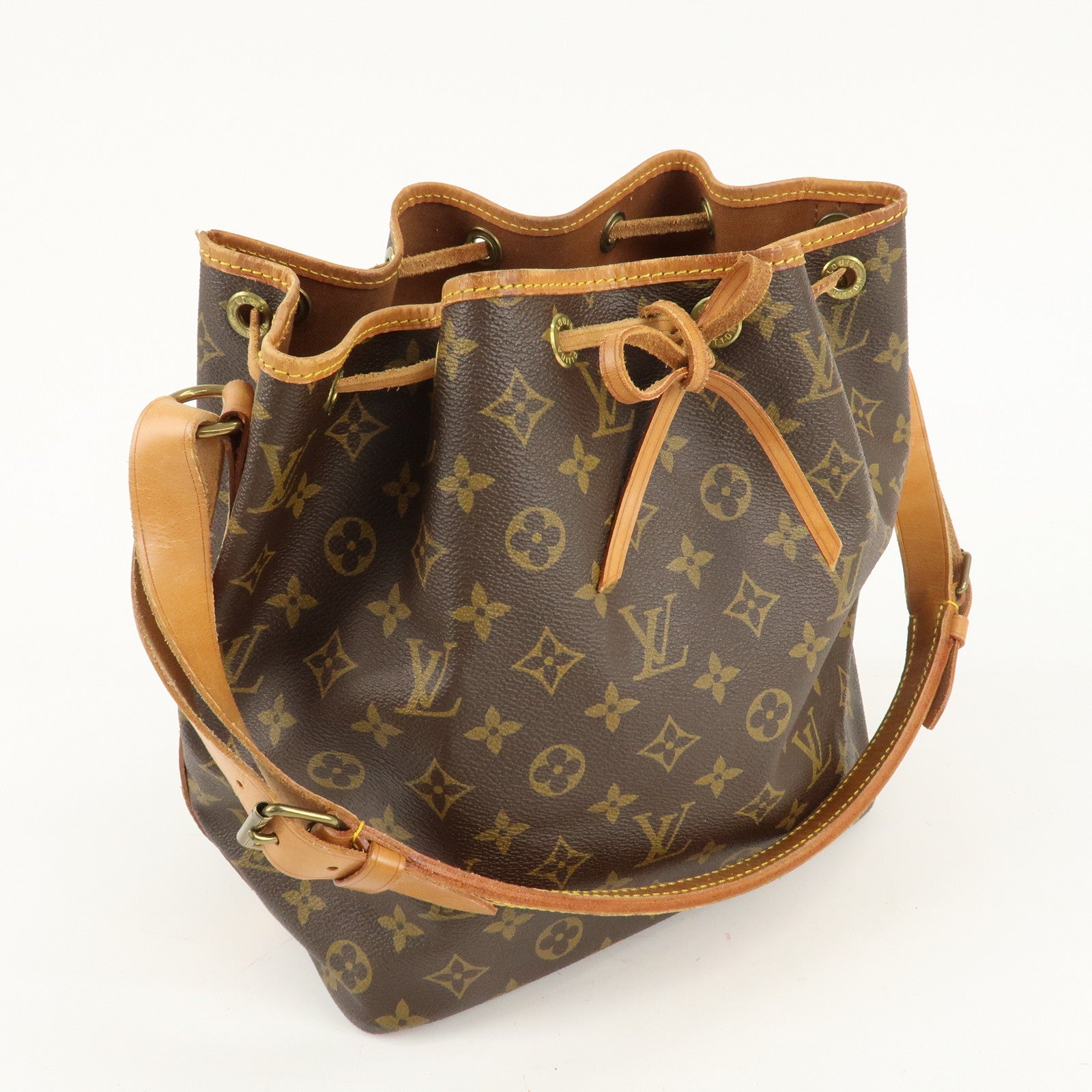 Louis Vuitton Monogram Petit Noe Shoulder Bag Brown M42226 Used