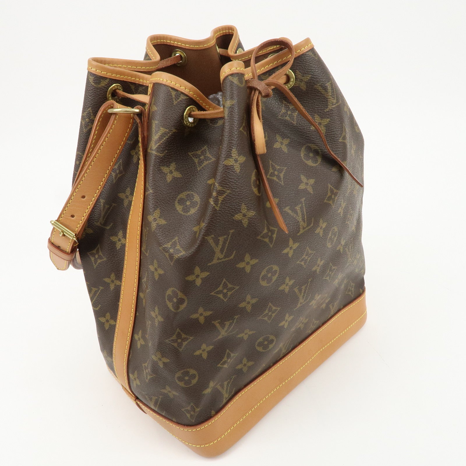 Louis Vuitton Monogram Noe Shoulder Bag Hand Bag Brown M42224 Used