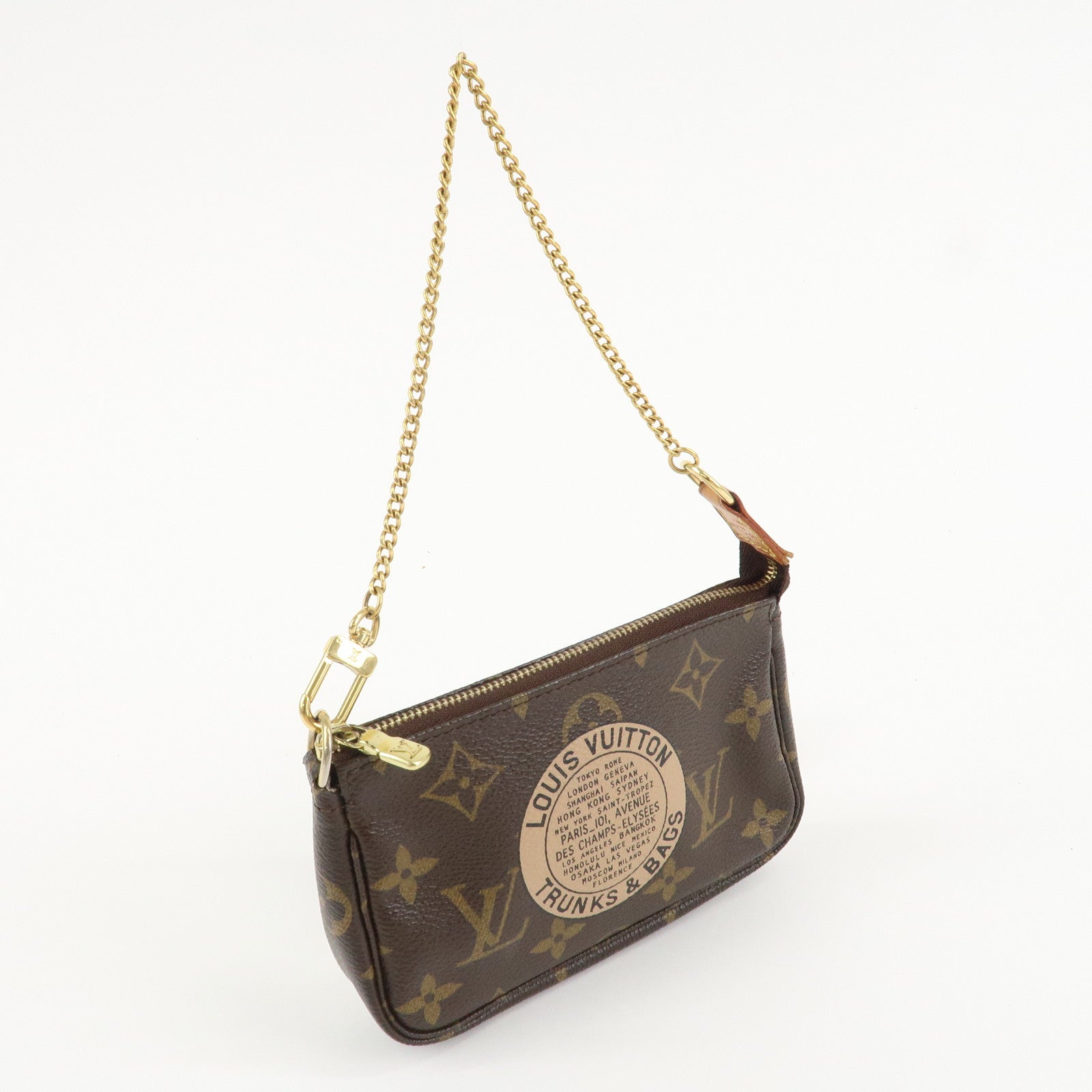 Louis Vuitton Monogram T&B Mini Pochette Accessoires Pouch M60153 Used