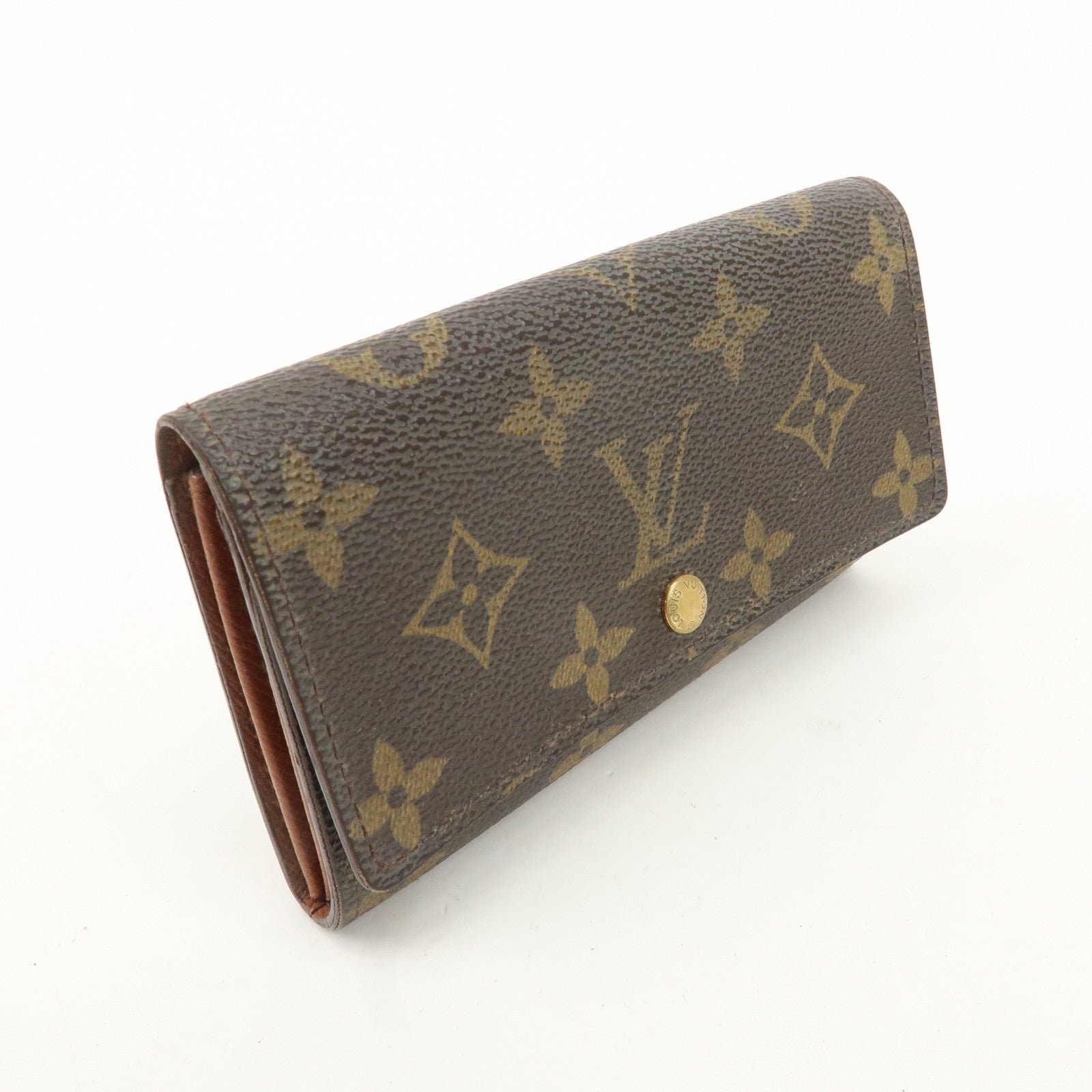 Louis Vuitton Monogram Porte Monnaie Zip Bifold Wallet M61735