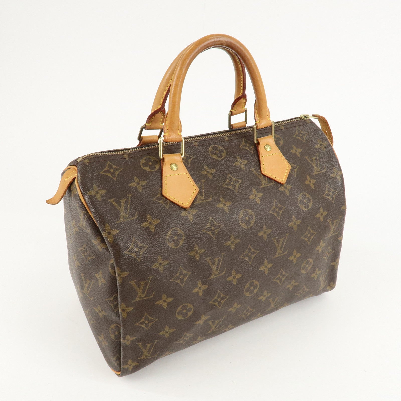 Louis Vuitton Monogram Speedy 30 Hand Bag Boston Bag M41526 Used