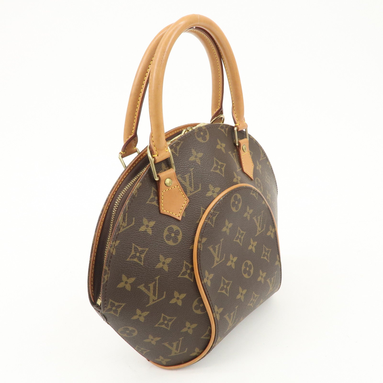 Louis Vuitton Monogram Ellipse PM Hand Bag Brown M51127 Used