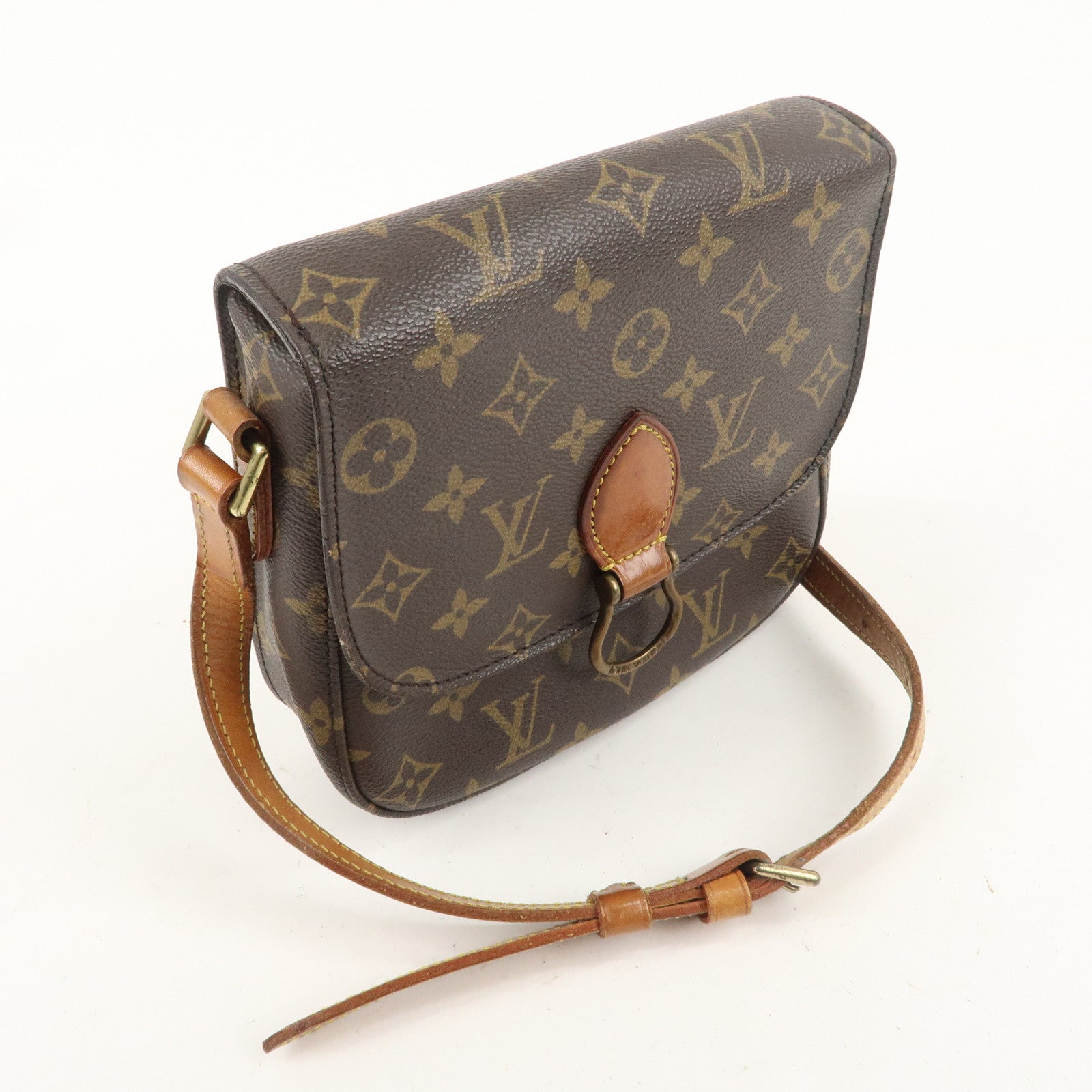 Louis Vuitton Monogram Saint Cloud MM Shoulder Bag Brown M51243