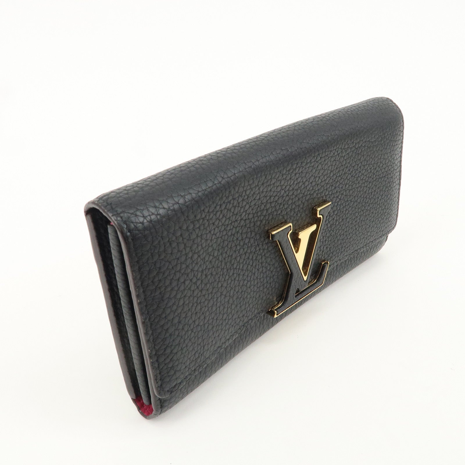 Louis Vuitton Portofoille Capucines Wallet Black Noir M61248