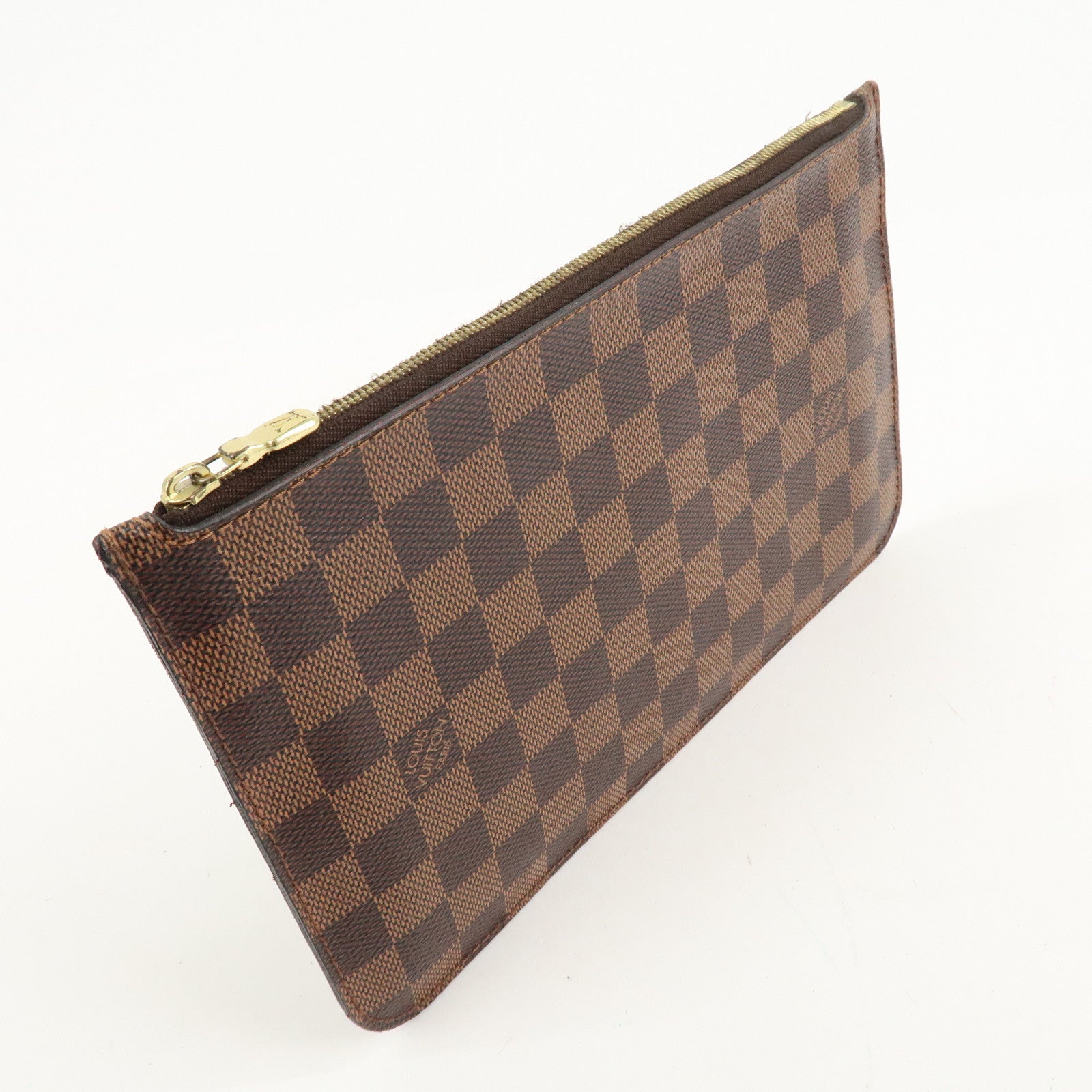 Louis Vuitton Damier Pouch for Neverfull MM Brown Used