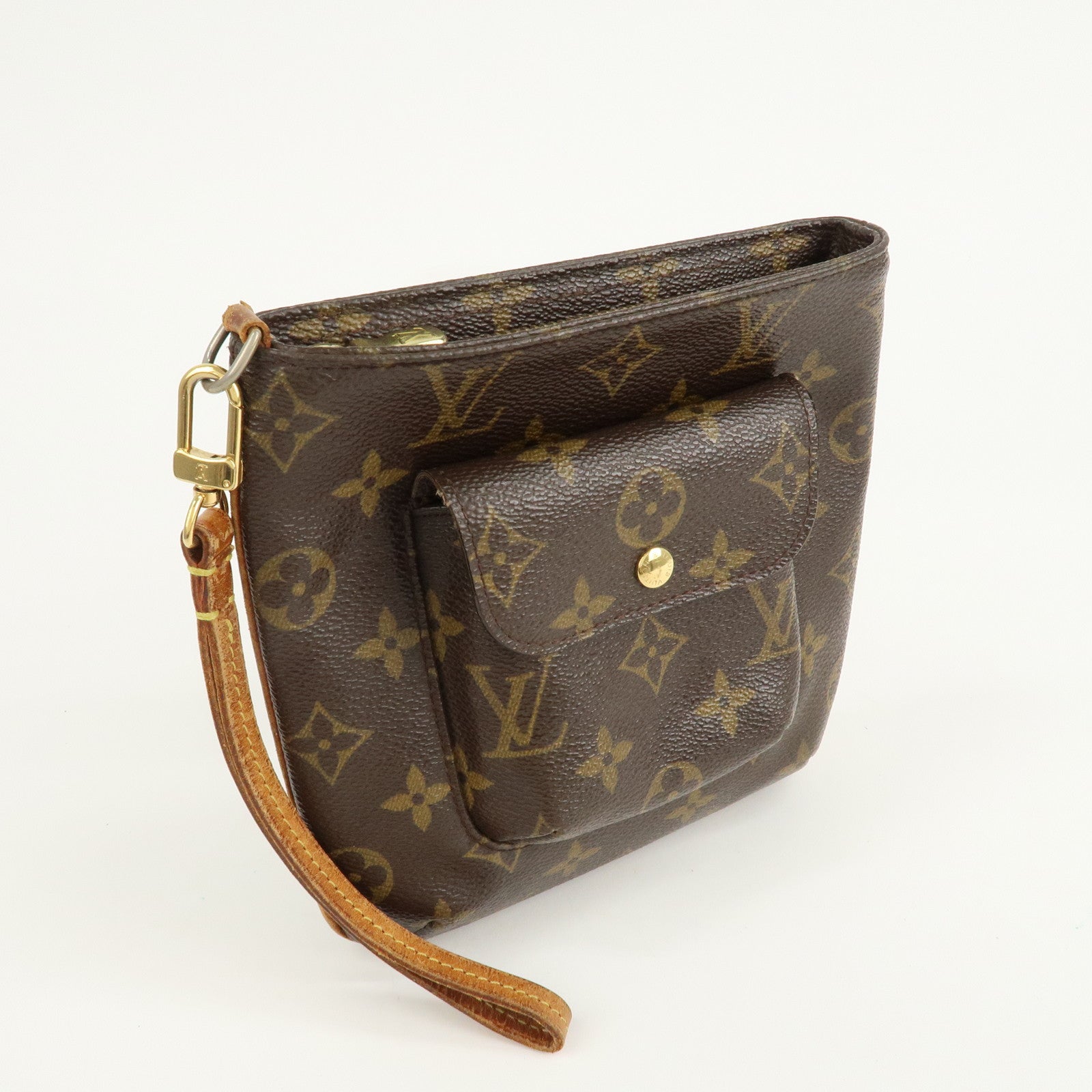 Louis Vuitton Monogram Partition Pouch Clutch Bag M51901 Used