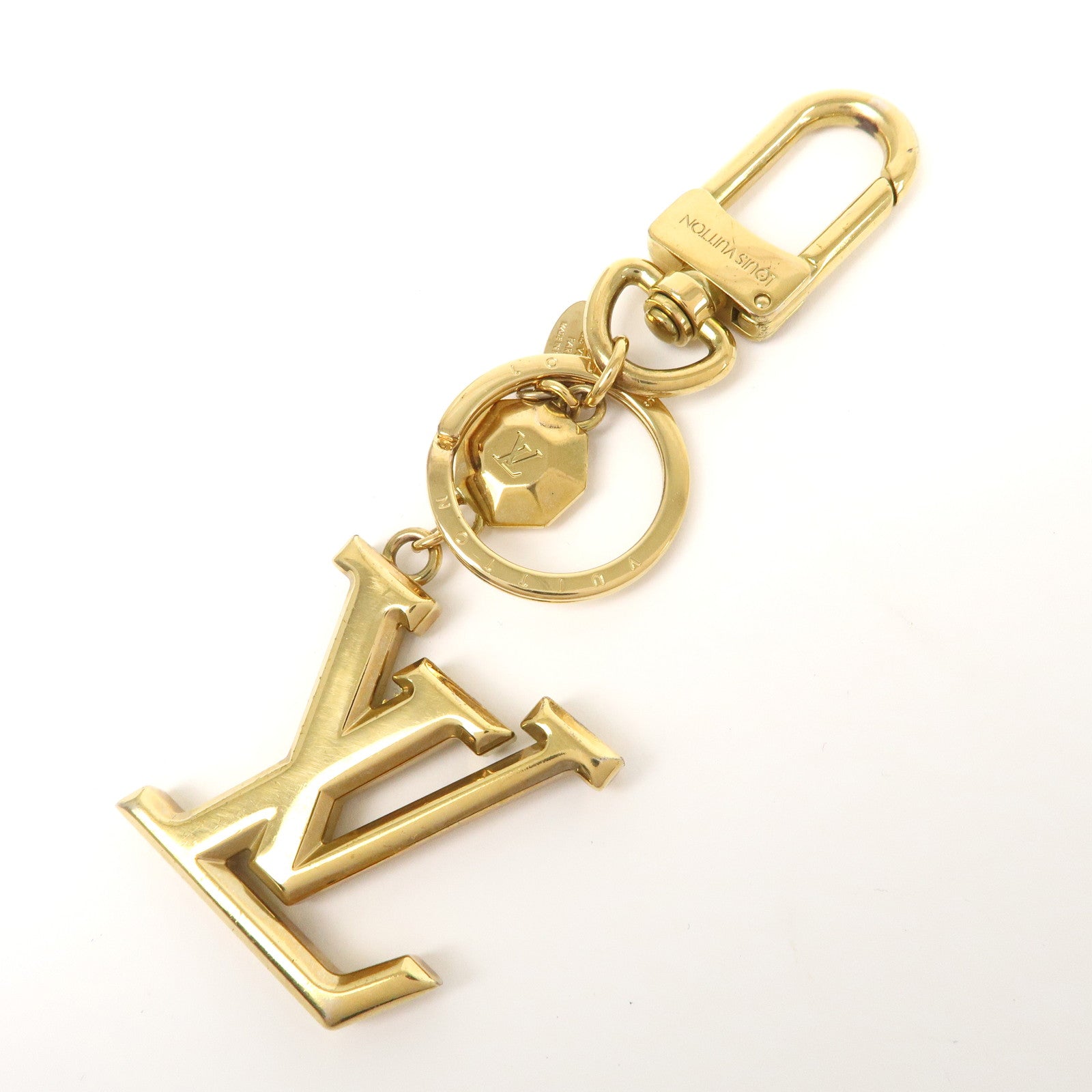 Louis Vuitton Porte Cles LV Facettes Bag Charm Gold M65216