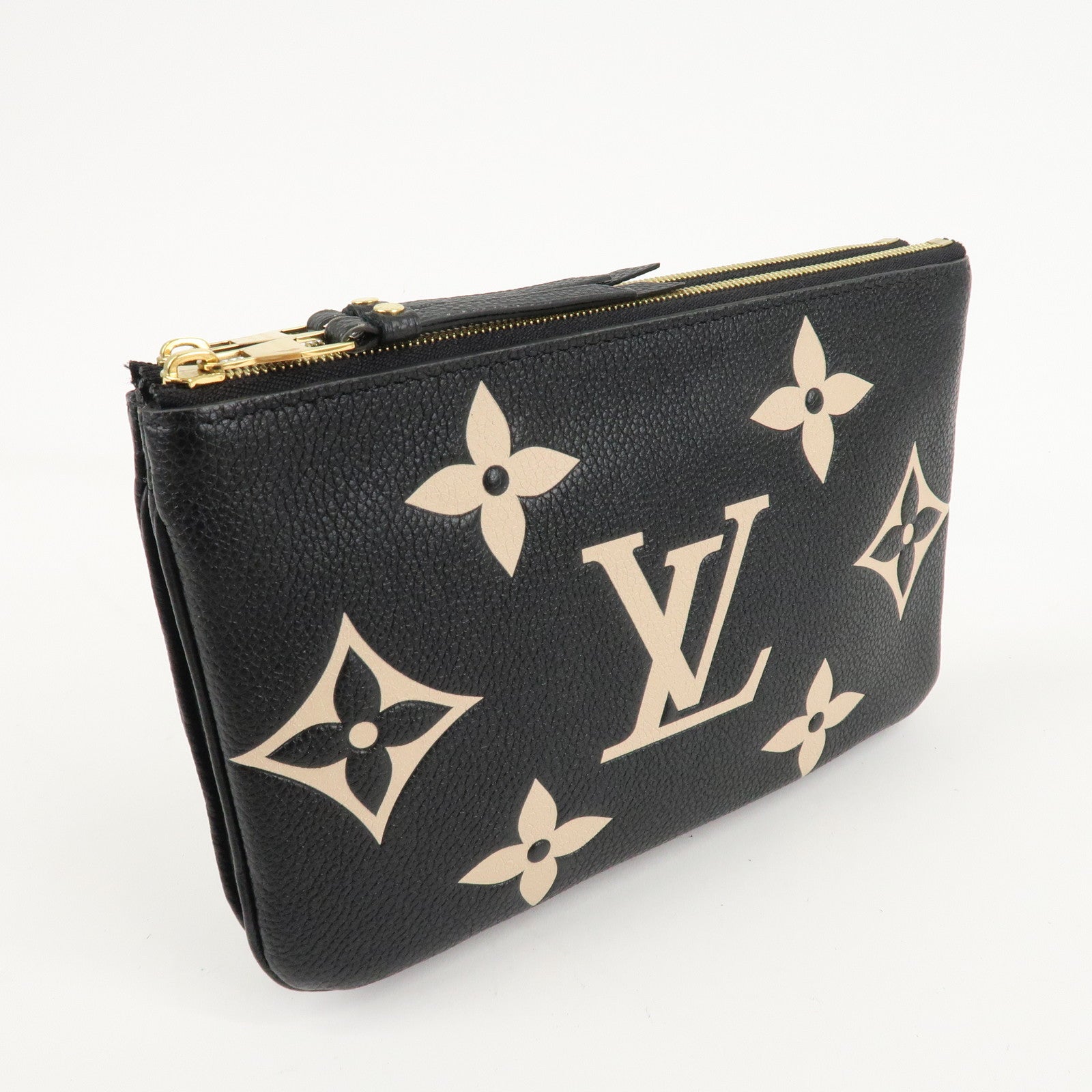 Louis Vuitton Monogram Empreinte Bicolor Pochette Double Zip Used