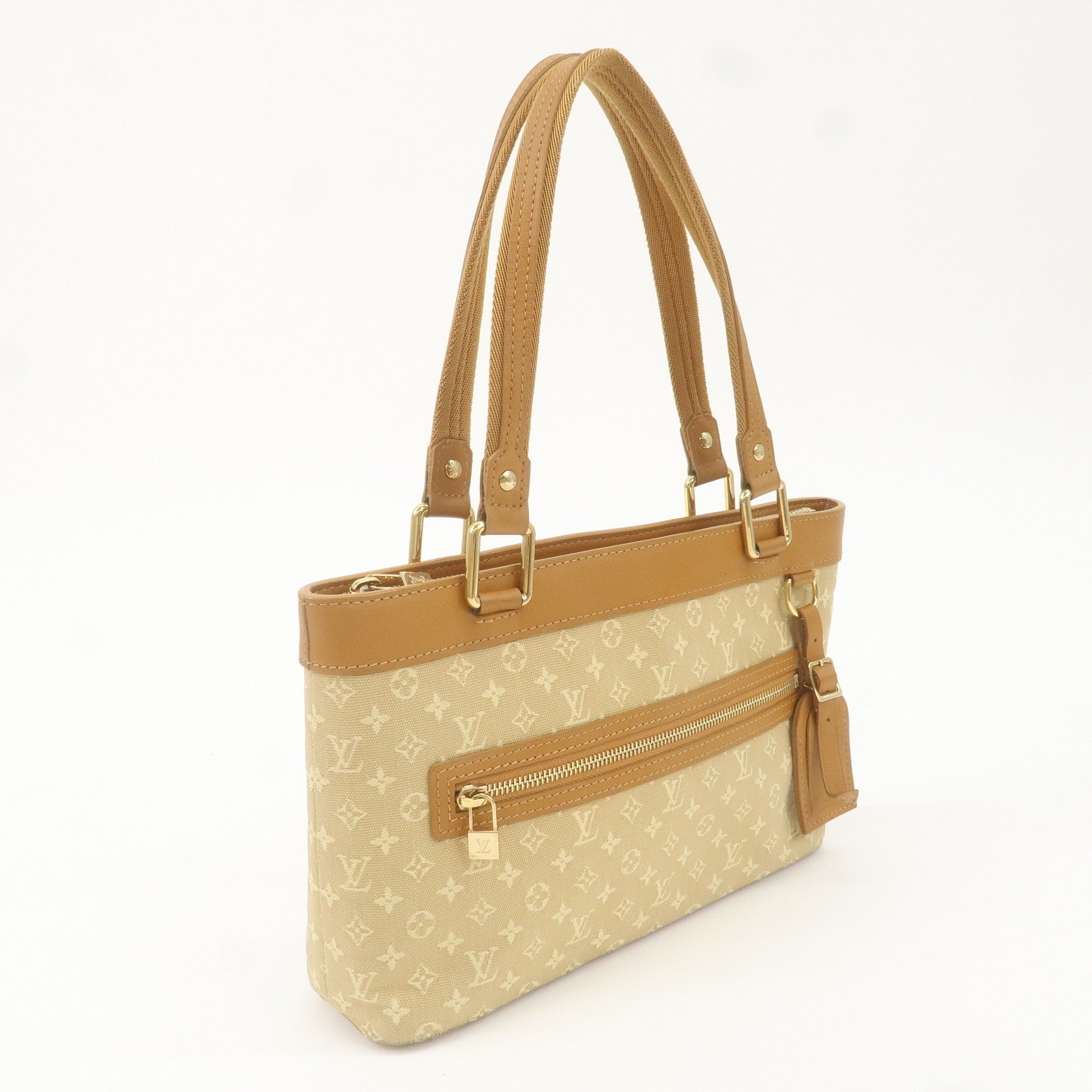 Louis Vuitton Monogram Mini Lucille PM Hand Bag Beige M92684