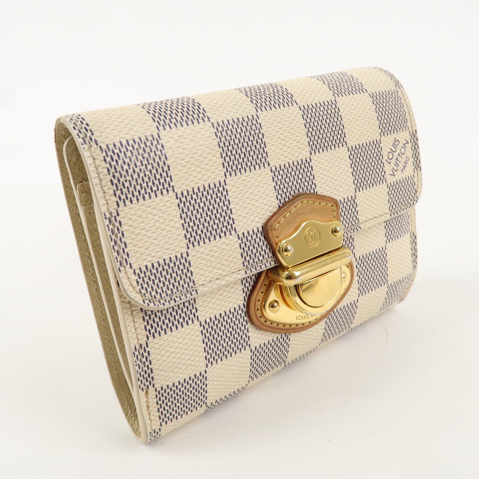 Louis Vuitton Damier Azur Portefeuille Joy Tri-fold Wallet N60030