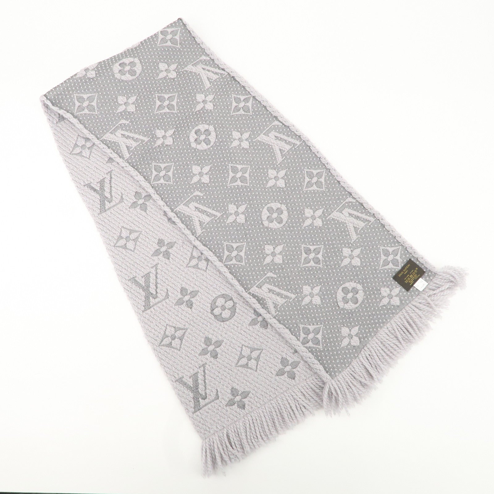 Louis Vuitton Monogram Escharp Logomania Scarf M74742 Used