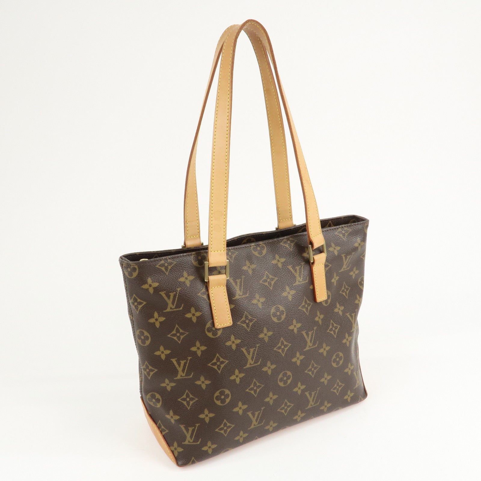 Louis Vuitton Monogram Cabas Piano Tote Bag Brown M51148 Used