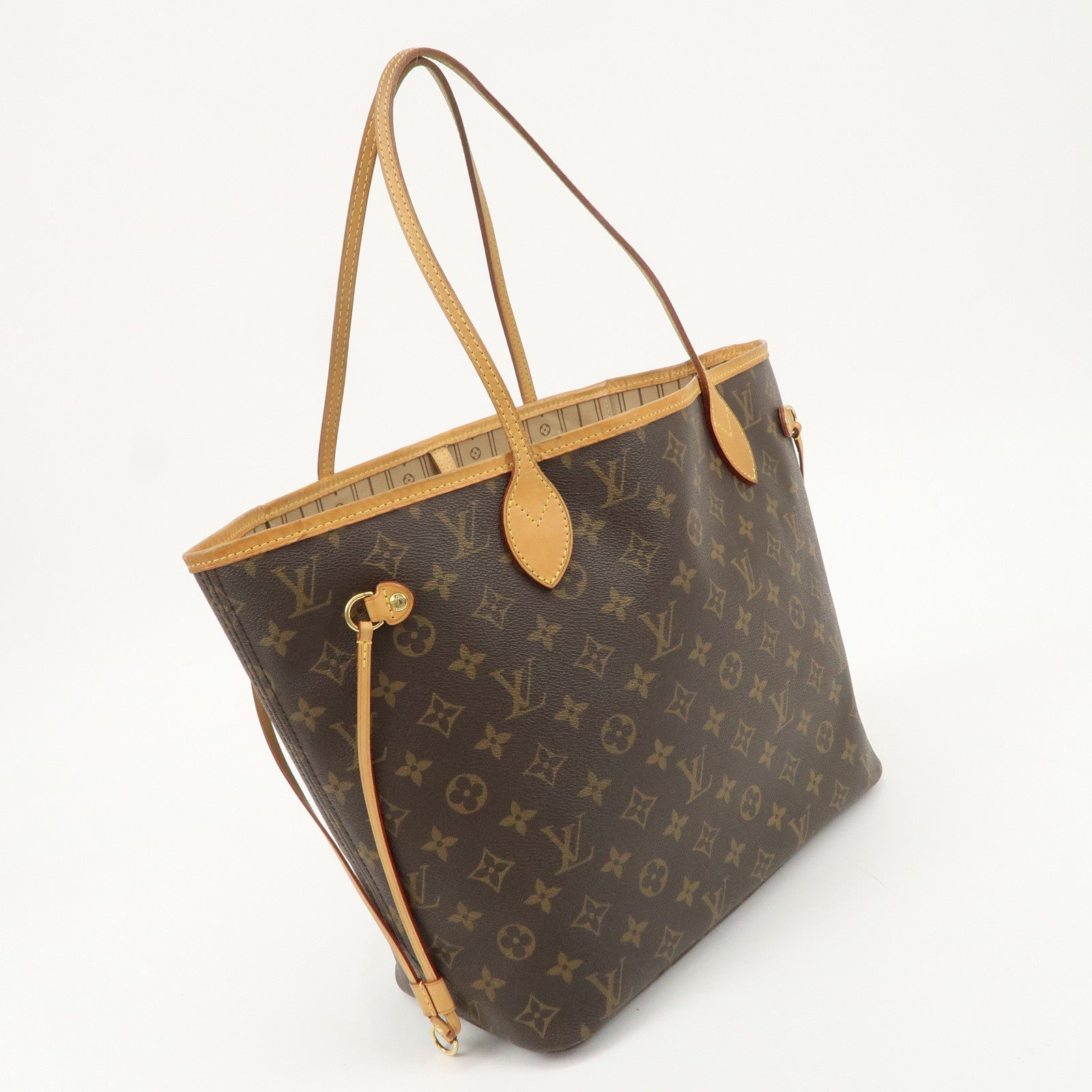 Louis Vuitton Monogram Neverfull MM Tote Bag Brown M40156 Used