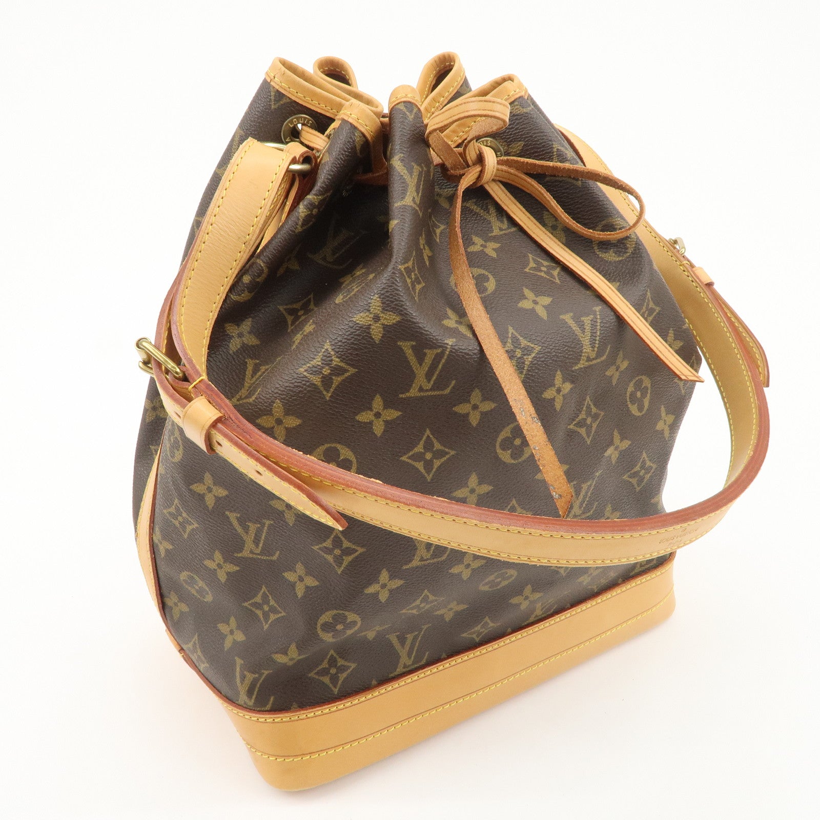 Louis Vuitton Monogram Noe Shoulder Bag Hand Bag Brown M42224 Used