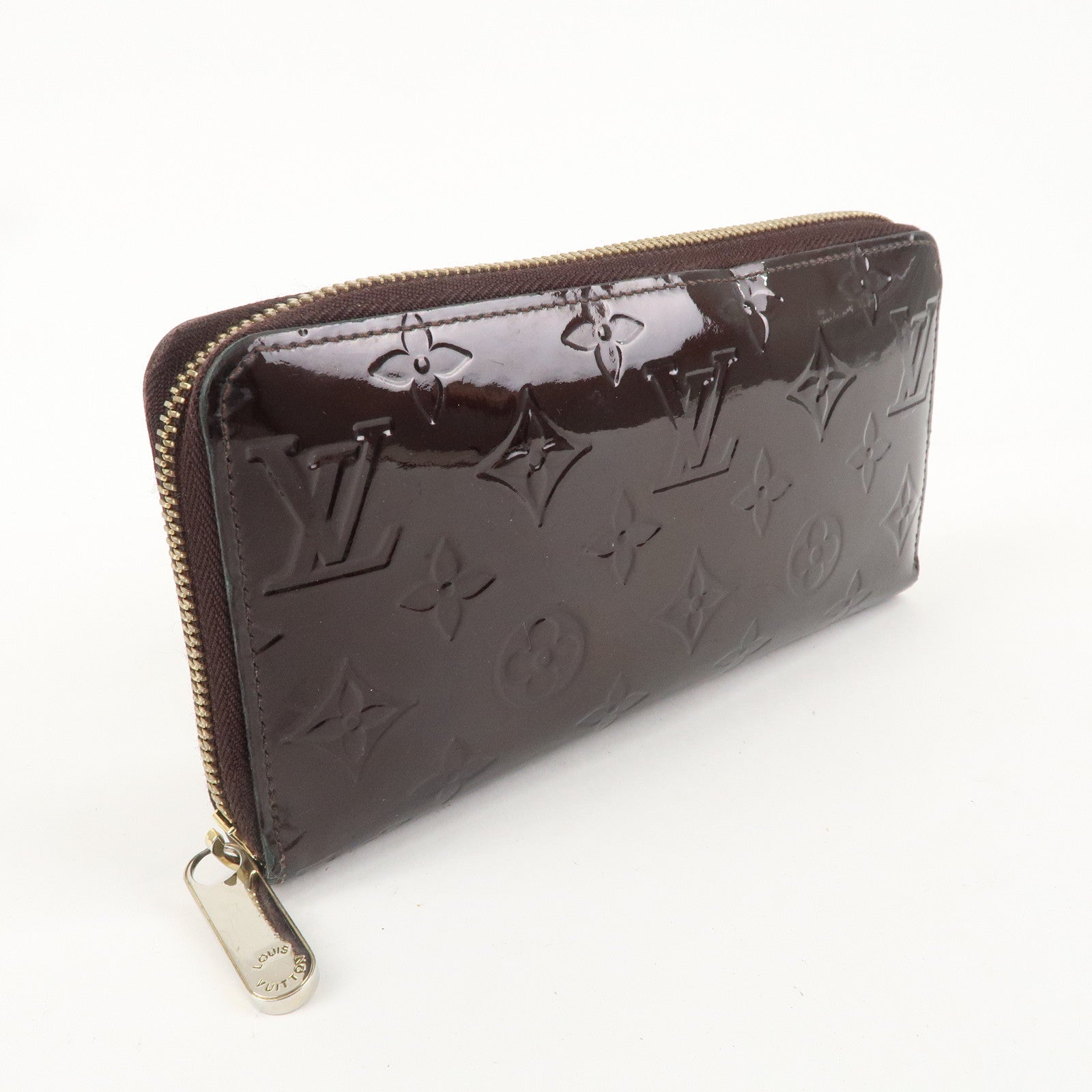 Louis Vuitton Monogram Vernis Zippy Wallet Amarante M93522