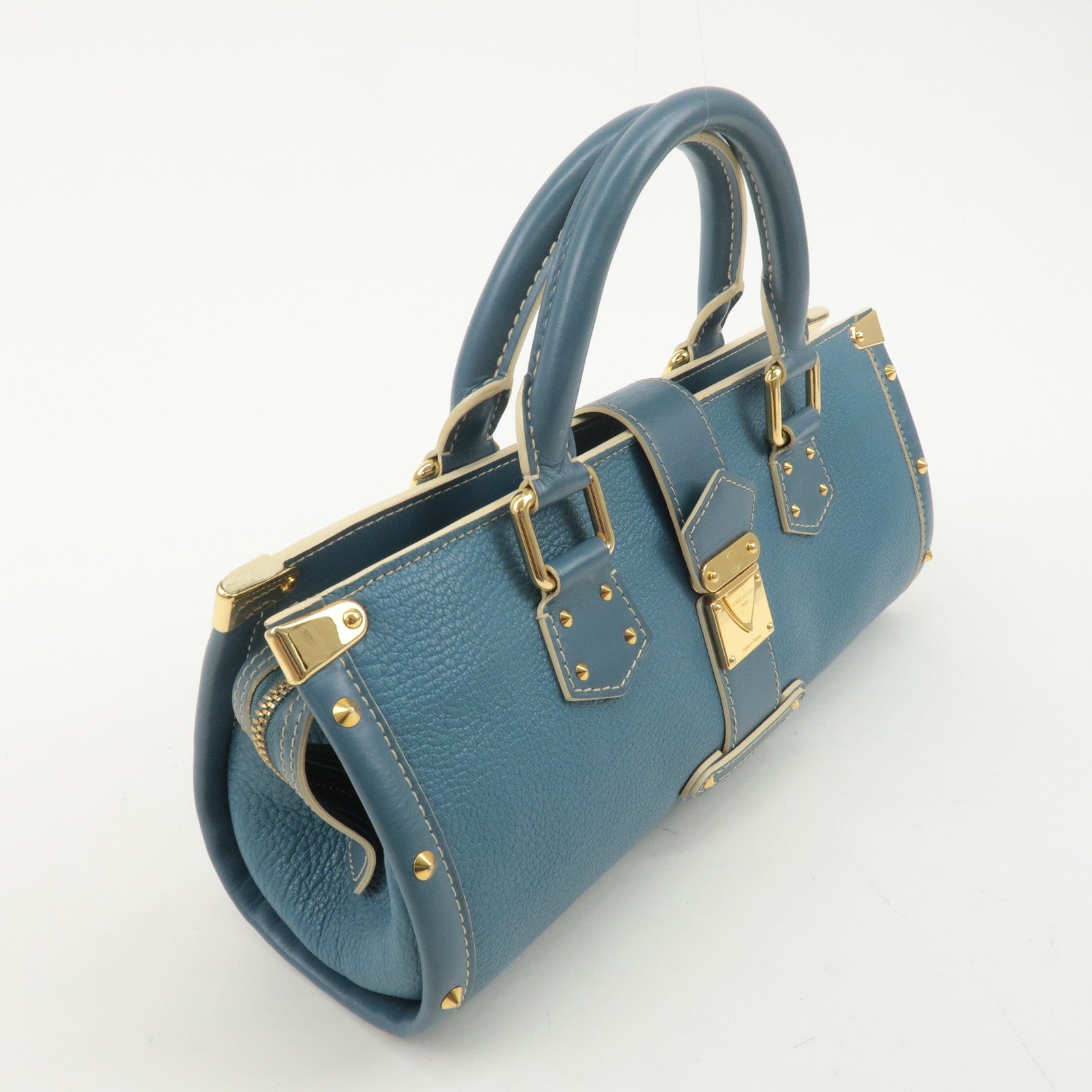 Louis Vuitton Suhali Leather Epanoui GM Hand Bag Light Blue