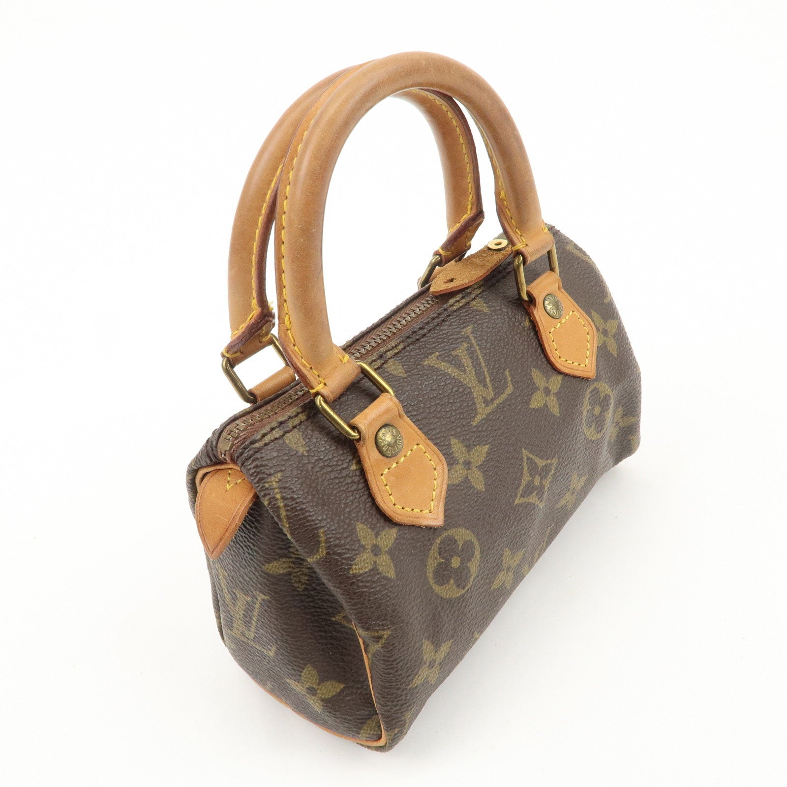 Louis Vuitton Monogram Mini Speedy Hand Bag M41534 Used