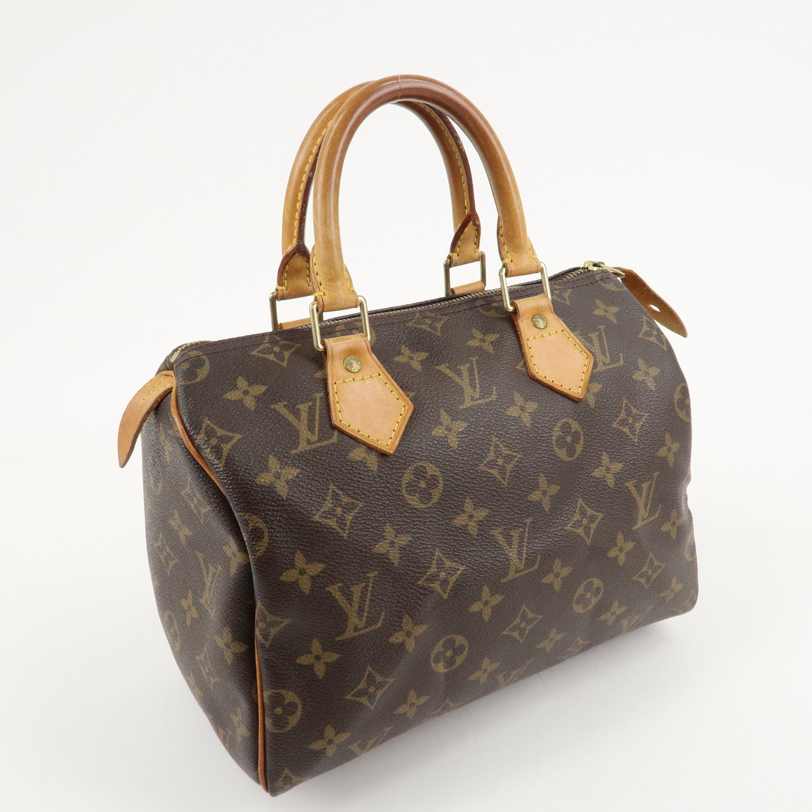 Louis Vuitton Monogram Speedy 25 Hand Bag Boston Bag M41528 Used