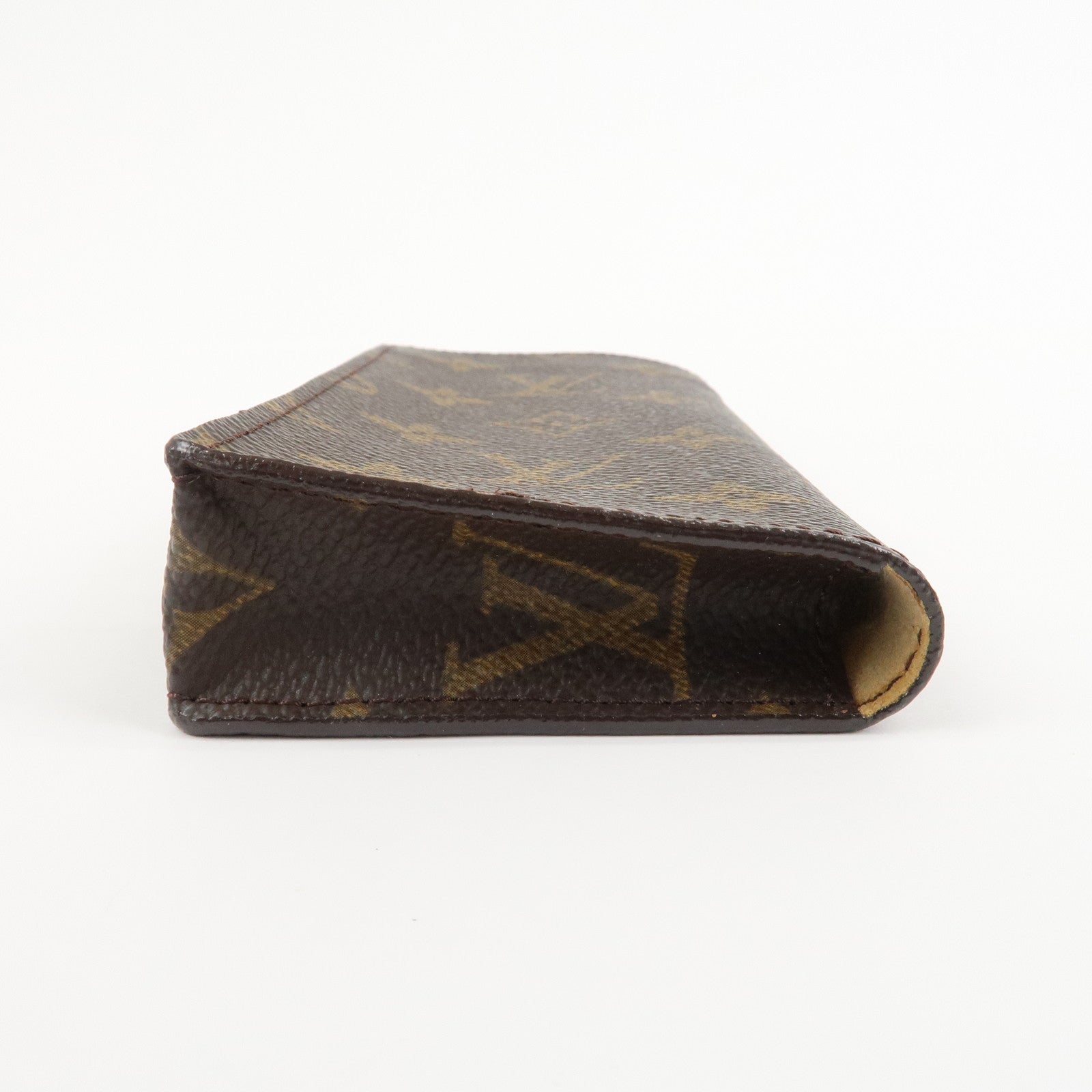 Louis Vuitton Monogram Set of 2 Glasses Case Brown M62962 Used