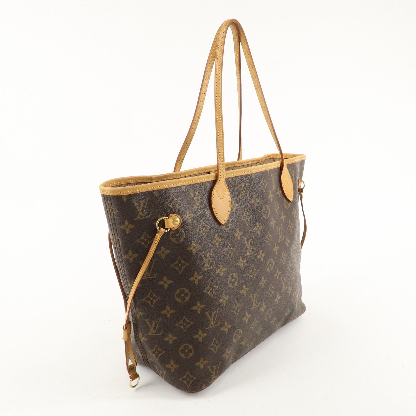 Louis Vuitton Monogram Neverfull MM Tote Bag Brown M40156