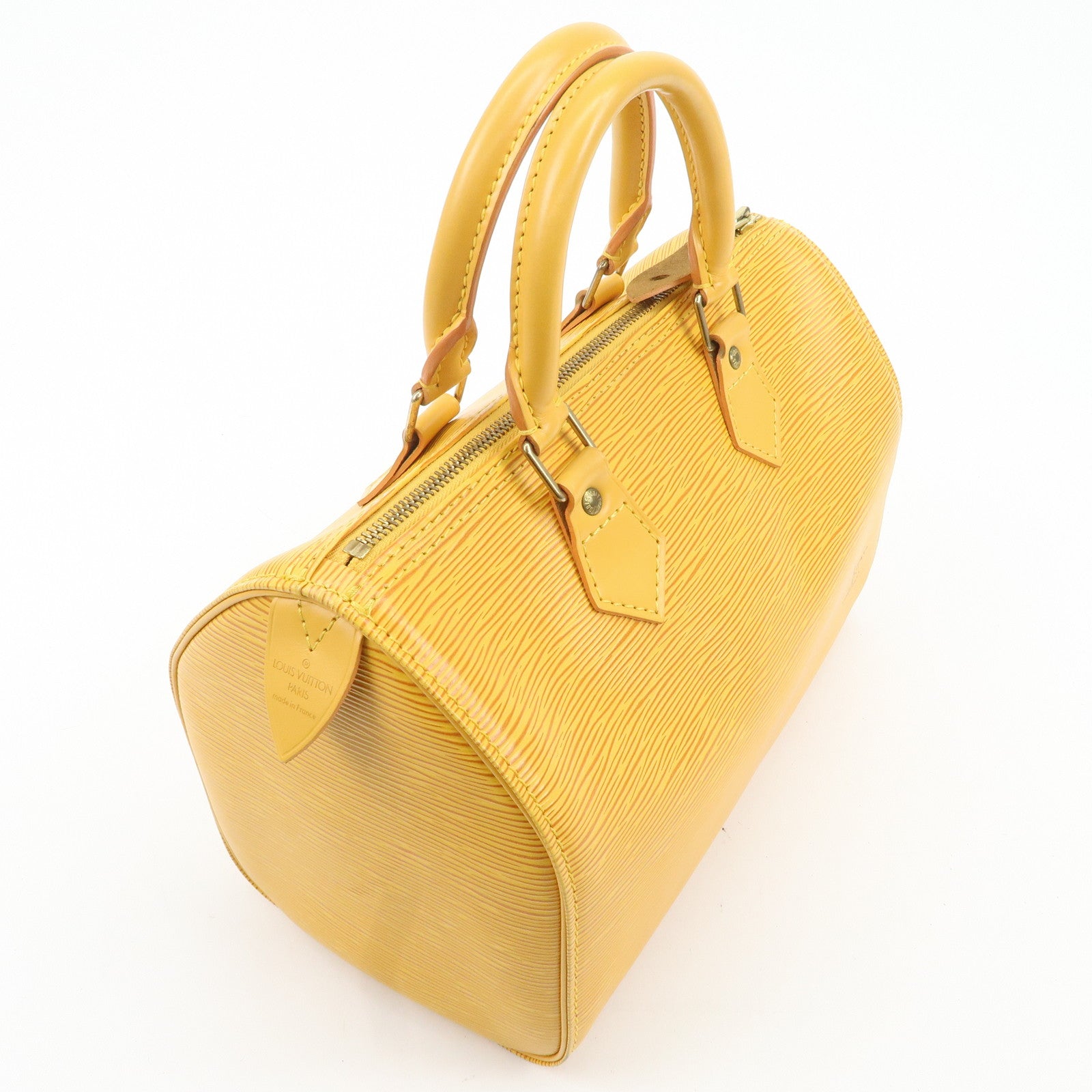 Louis Vuitton Epi Speedy 25 Boston Bag Hand Bag Yellow M43019 Used